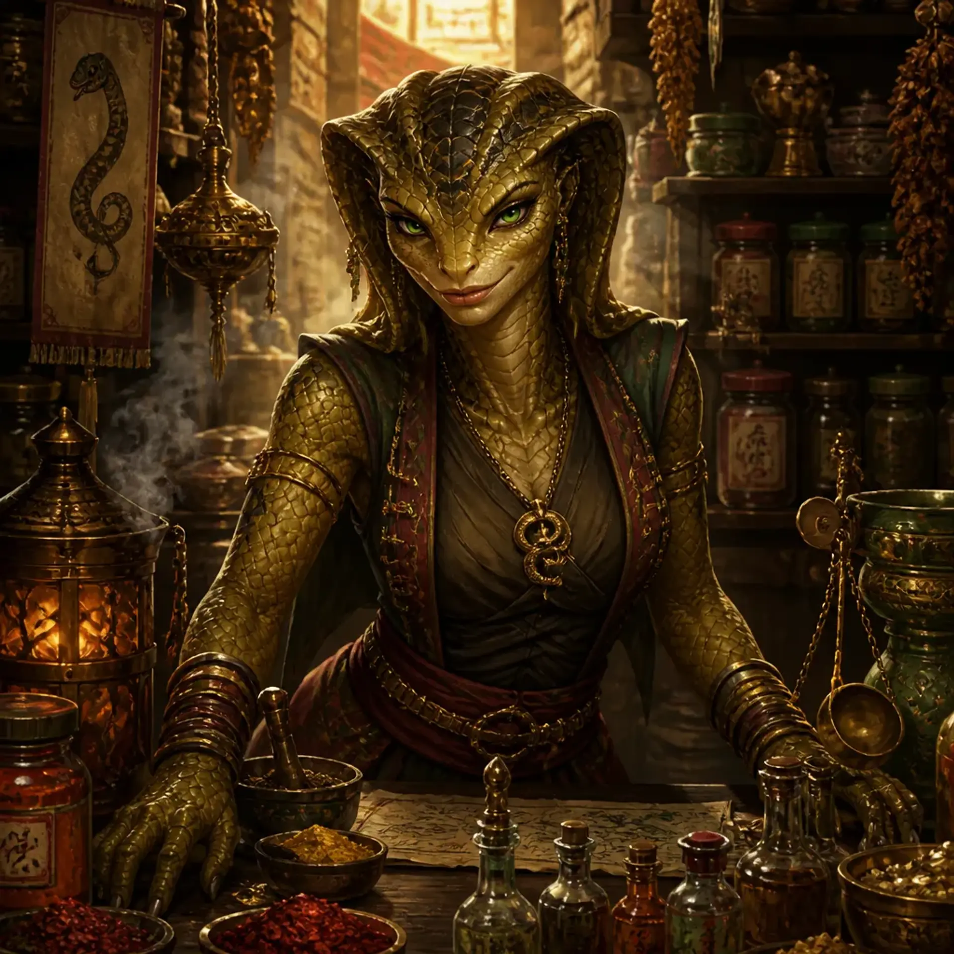 The Ember Coil - AI-generated fantasy Shop
