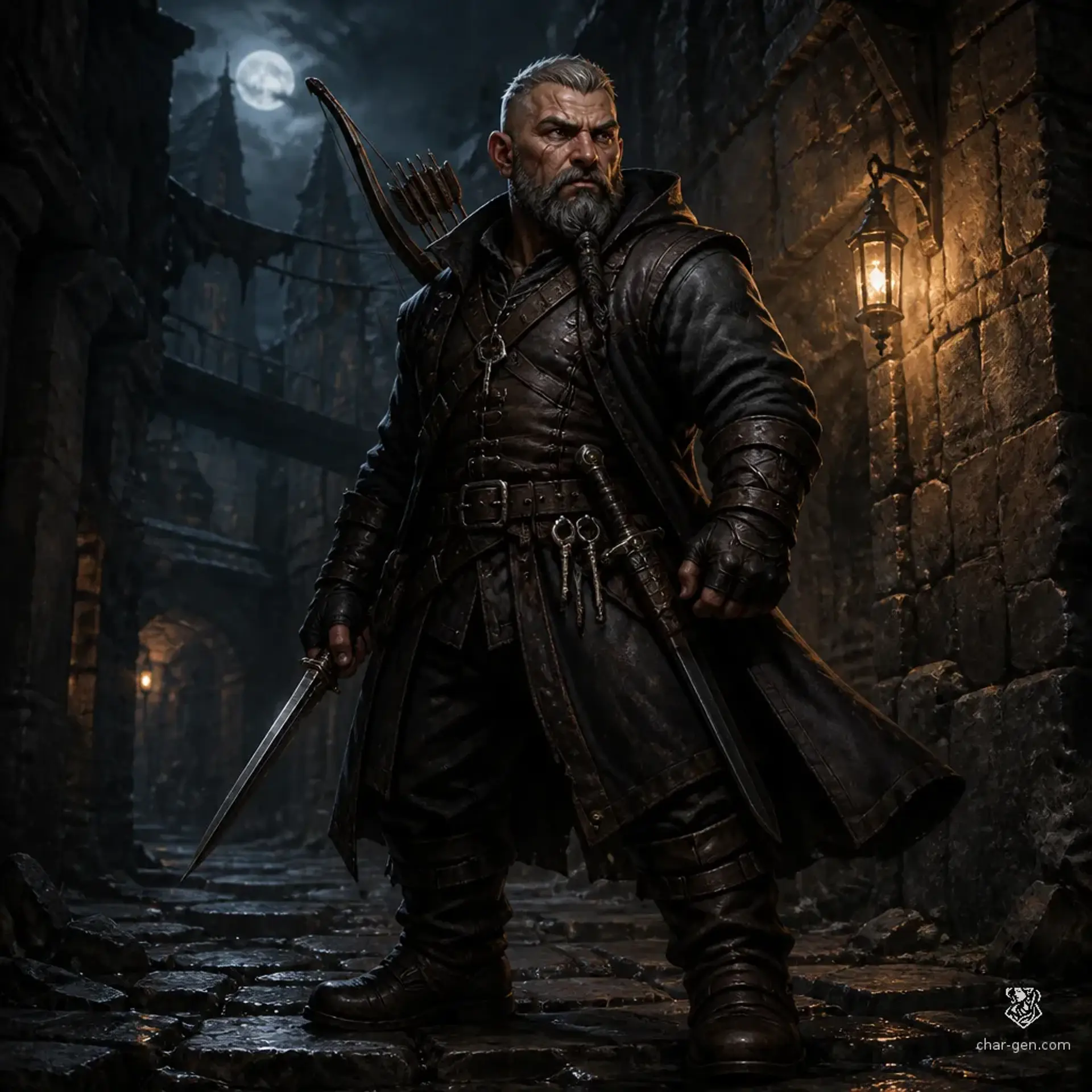 Kregan Galtik - AI-generated fantasy Character