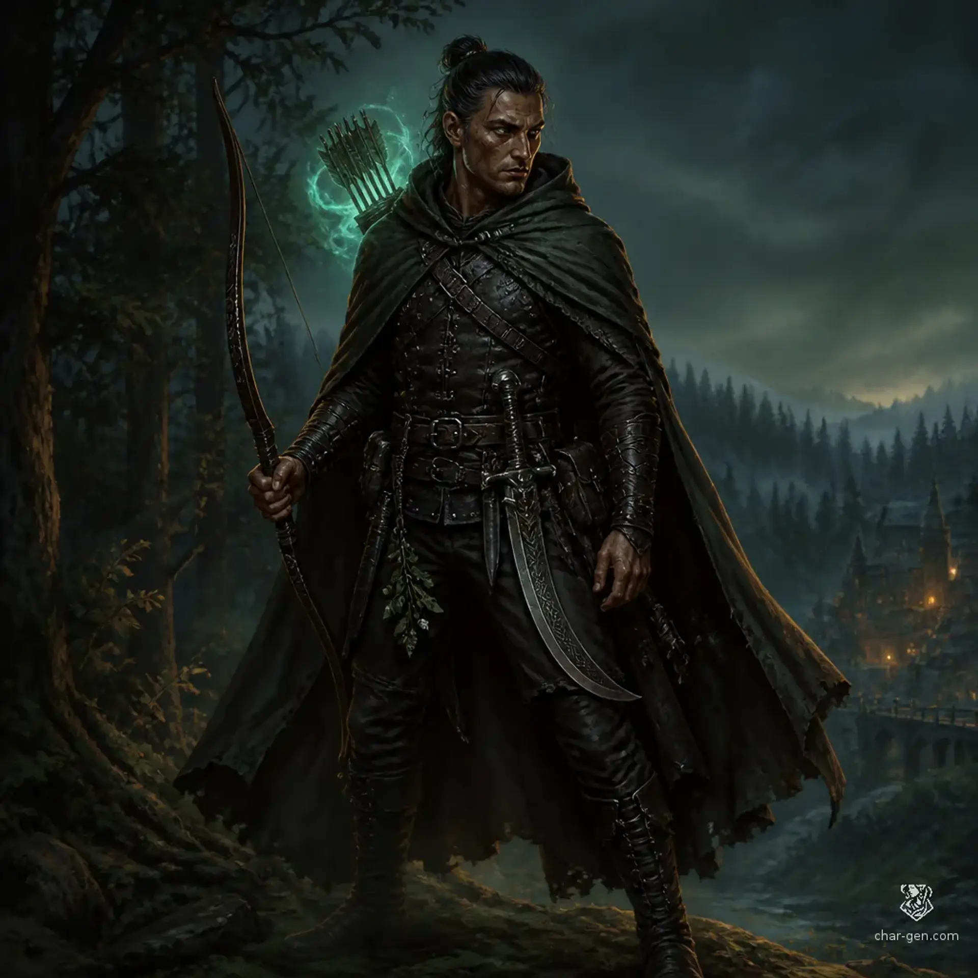 Corvin Vale - AI-generated fantasy Character