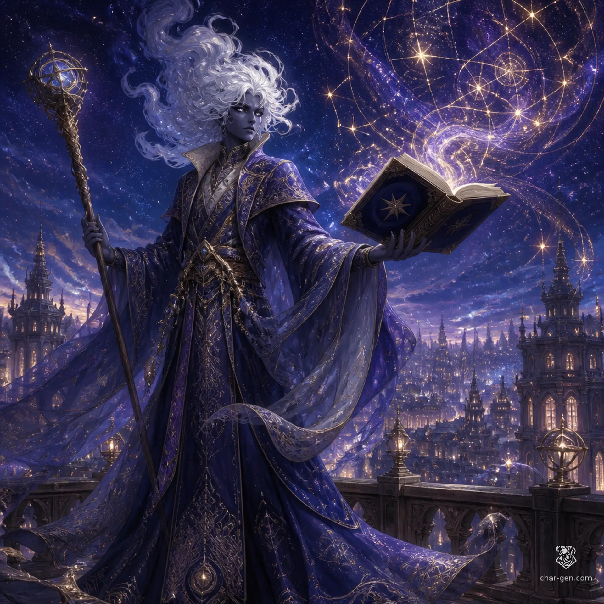 Zephyrion Al-Basir - AI-generated fantasy Character