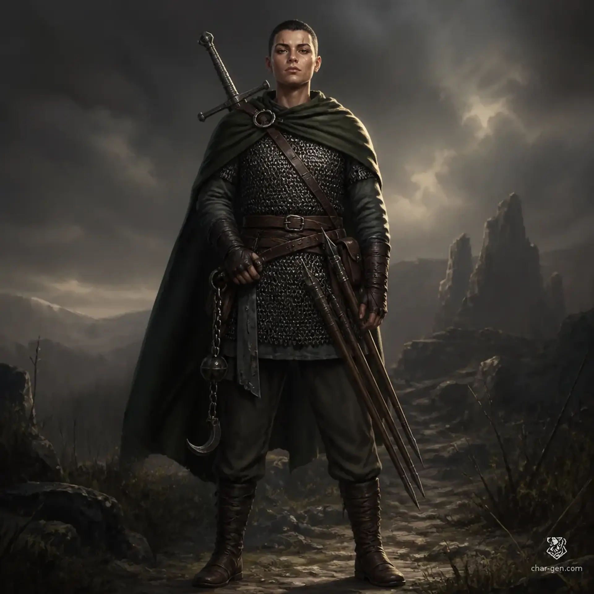 Seren Vale - AI-generated fantasy Character