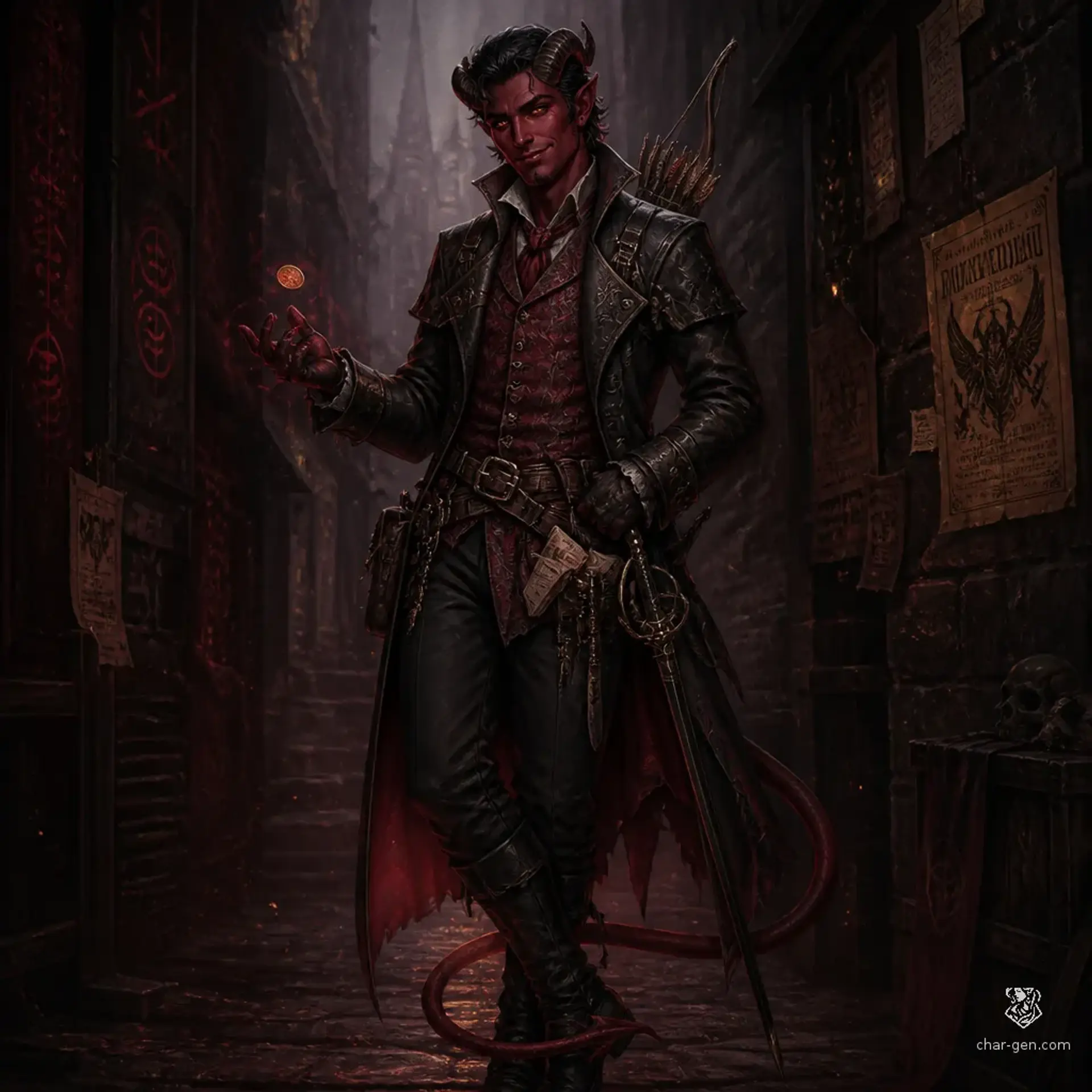 Nero - AI-generated fantasy Character