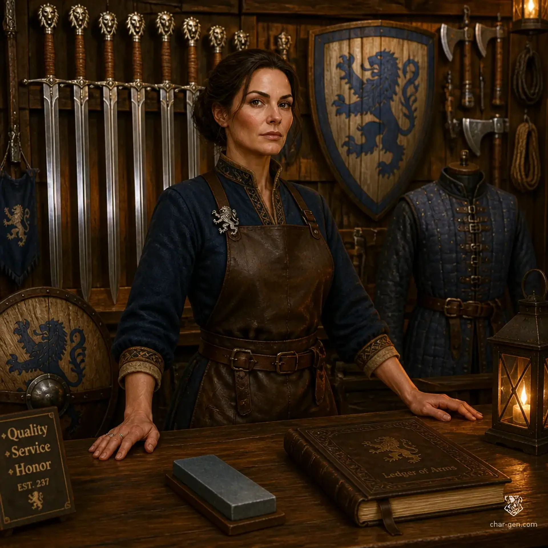 Lionshield Coster - AI-generated fantasy Shop
