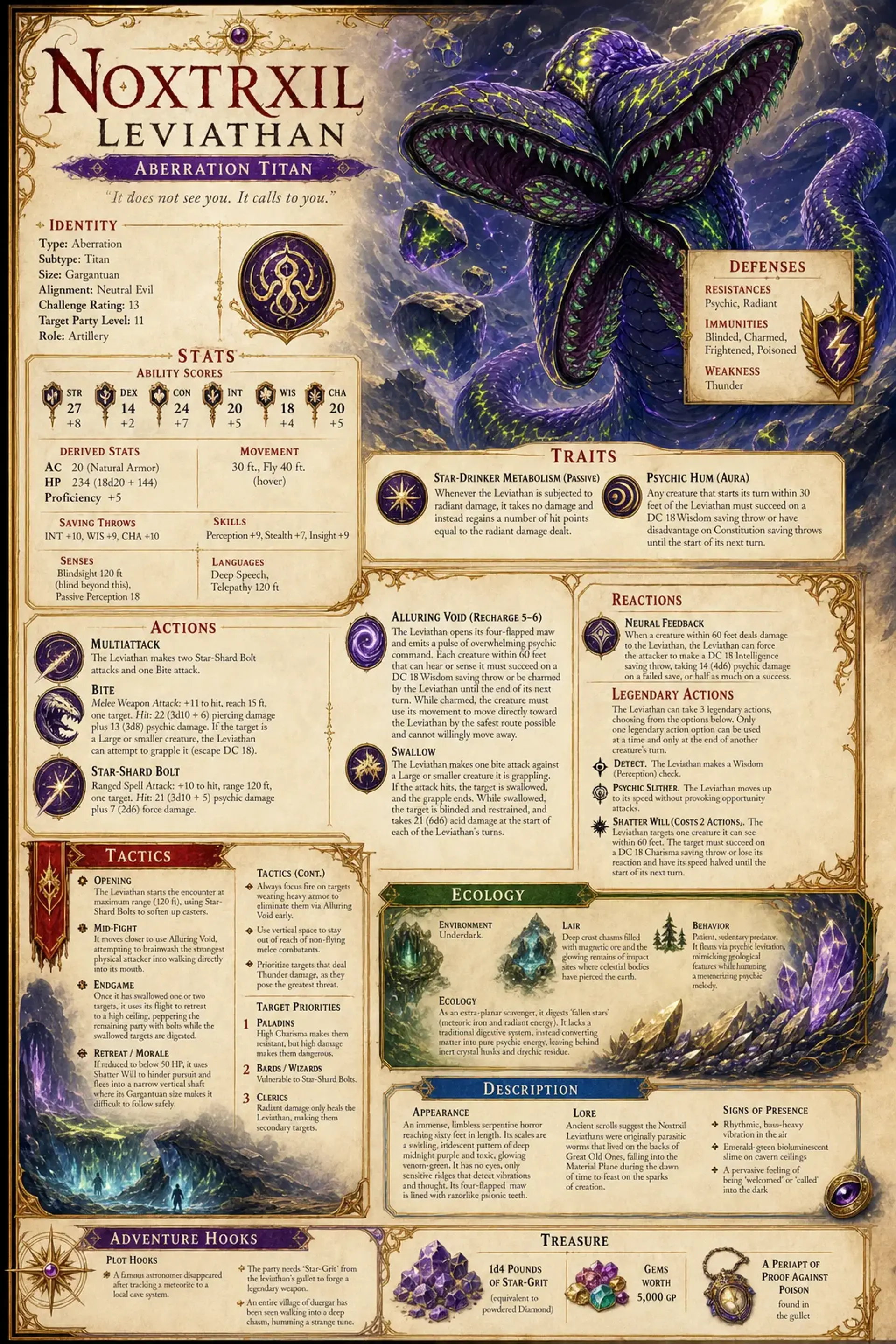 Monster Sheet