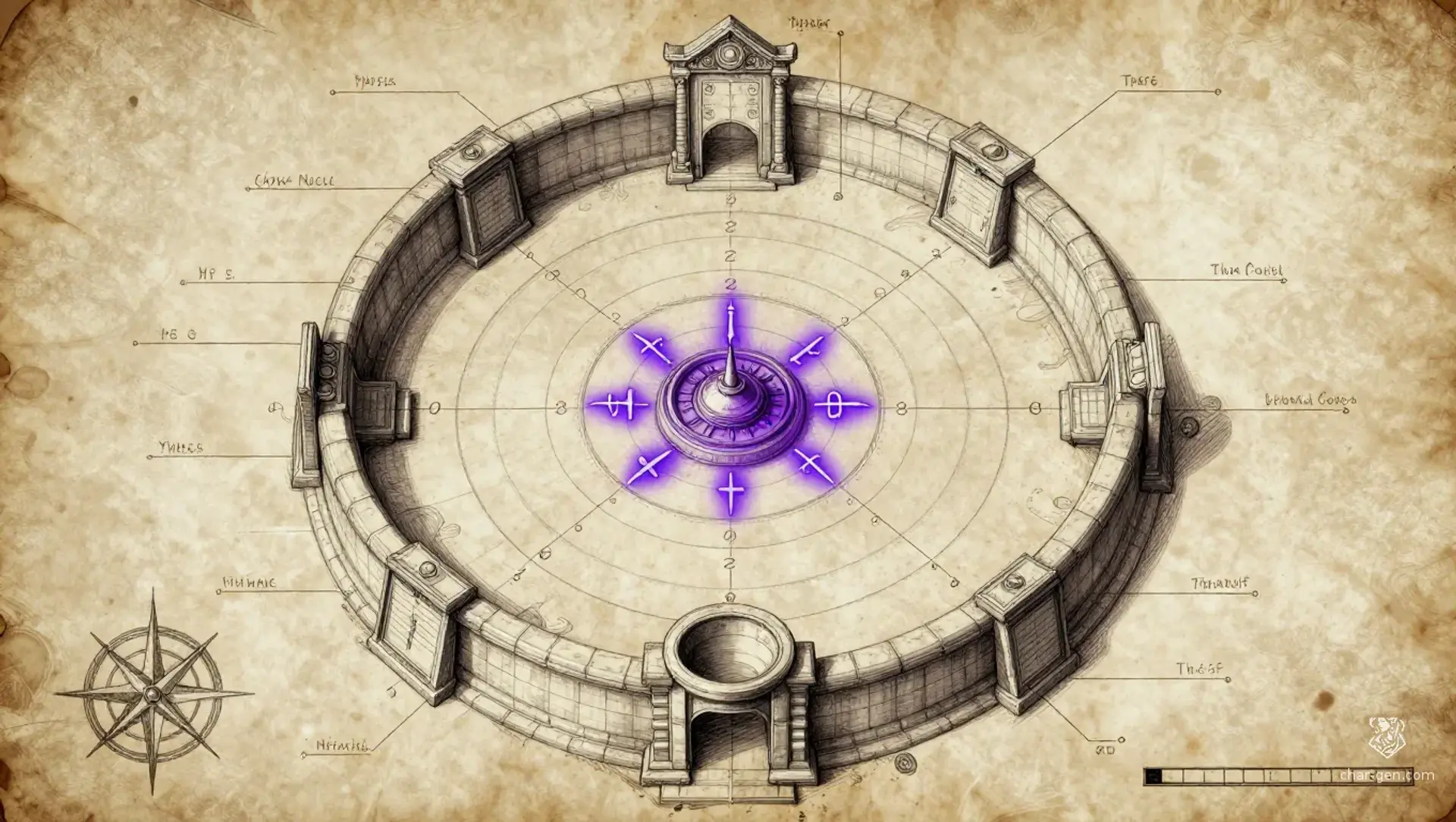 Vault of the Sevenfold Cipher - AI-generated fantasy Puzzle