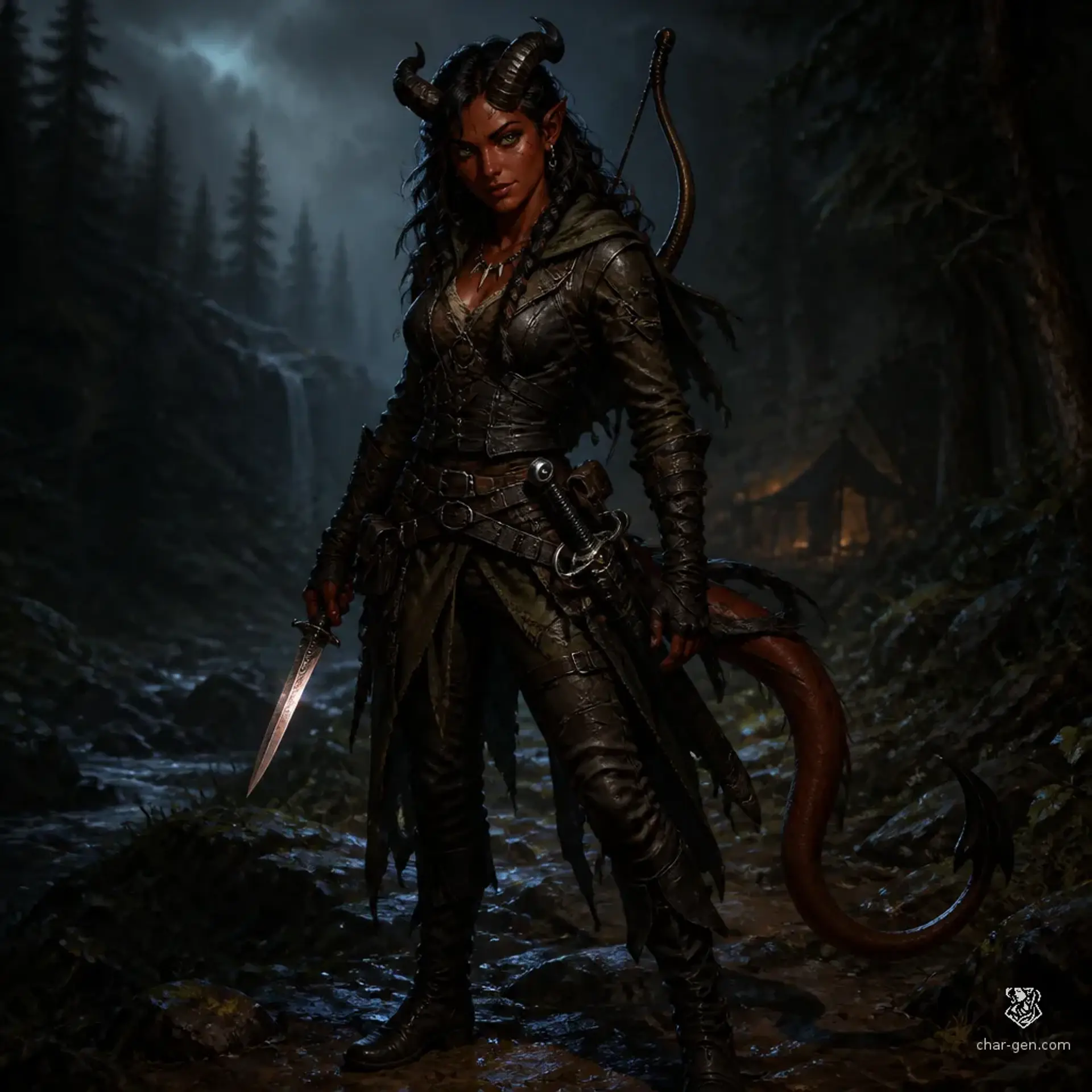 Lyra Kaelen - AI-generated fantasy Character