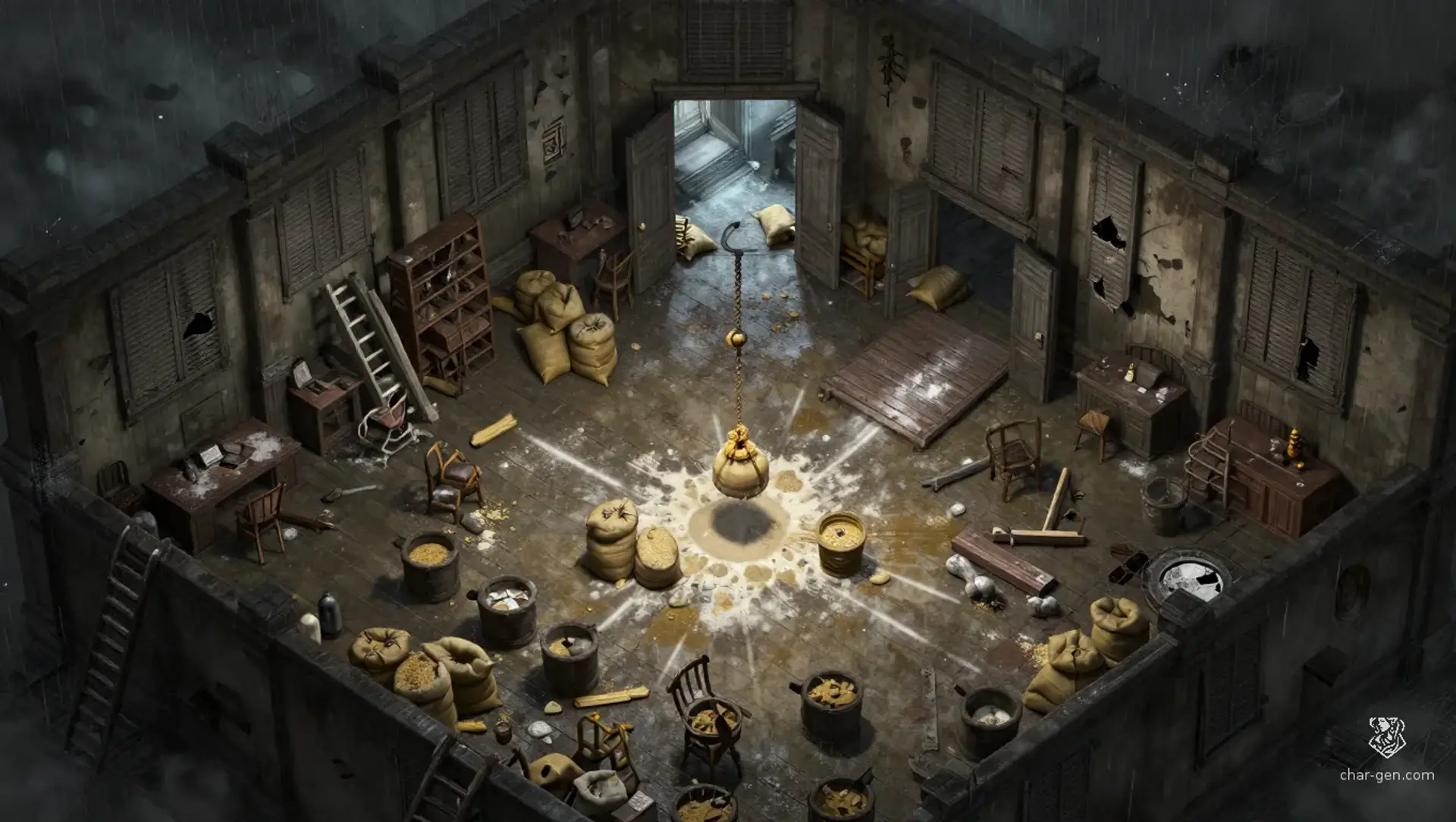 Hold the Grain Store - AI-generated fantasy Encounter