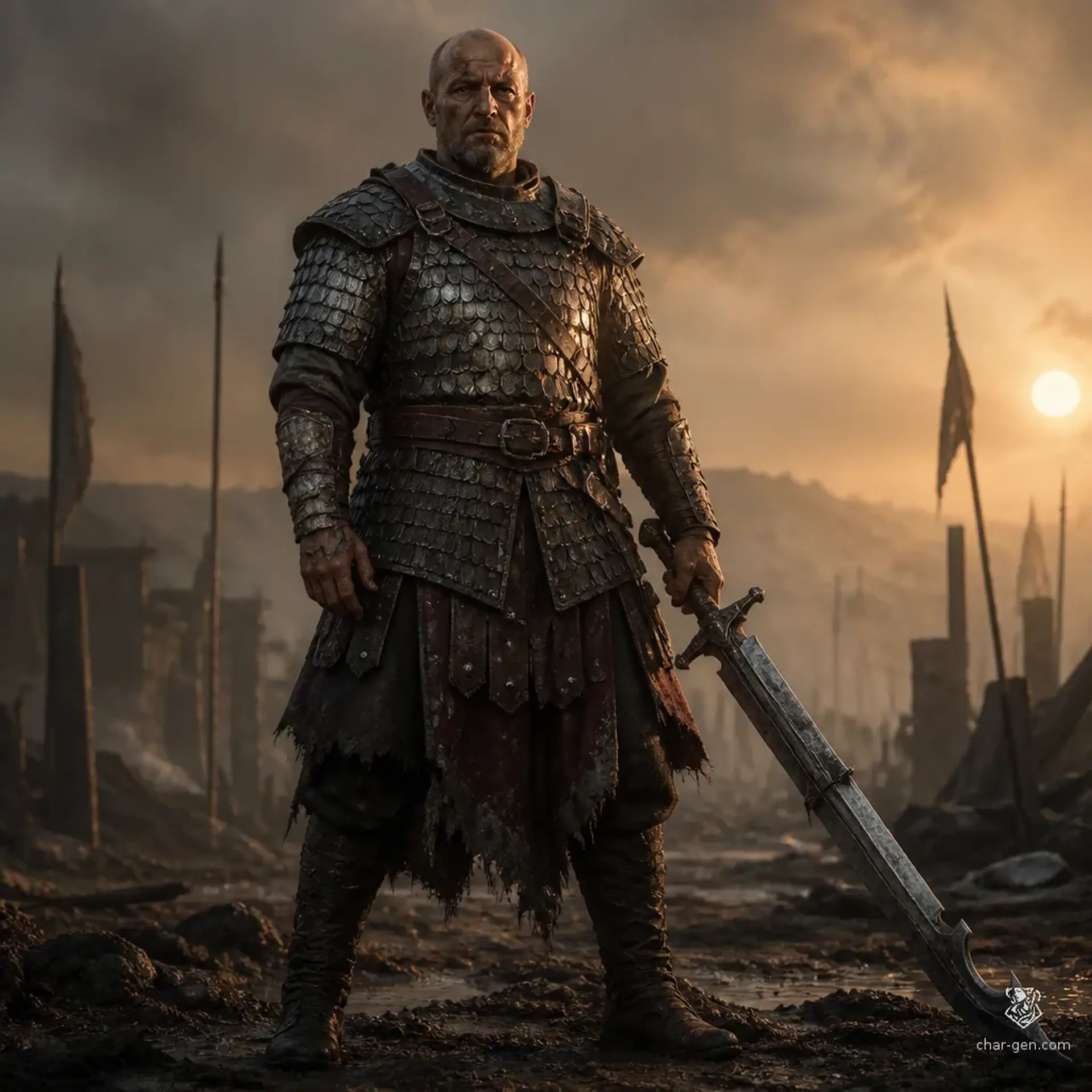Roland the Weary - AI-generated fantasy Character