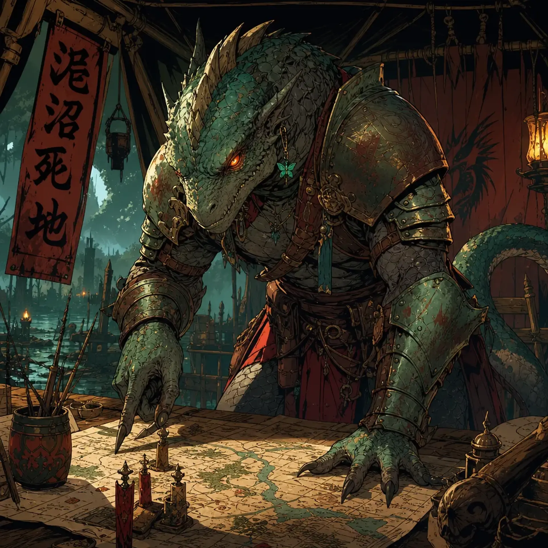 Ssarakh Rust-Scale | Fantasy NPC Generated by CharGen