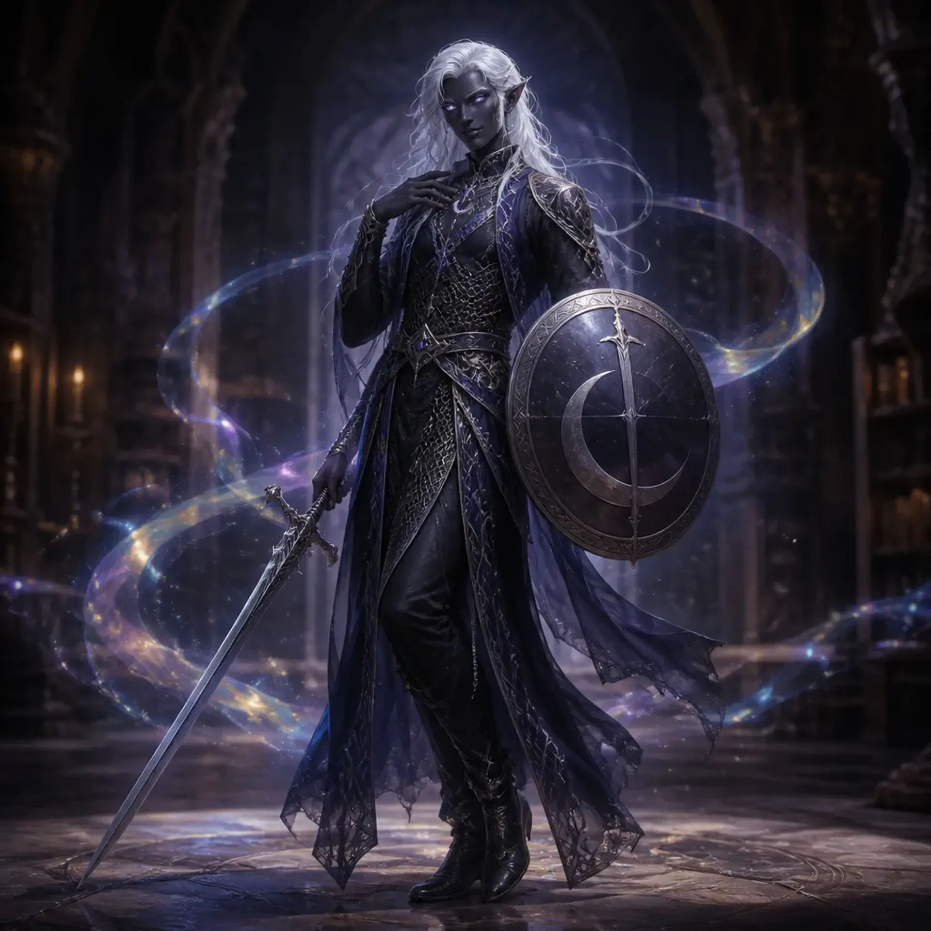 Silvyr Moon - AI-generated fantasy Character
