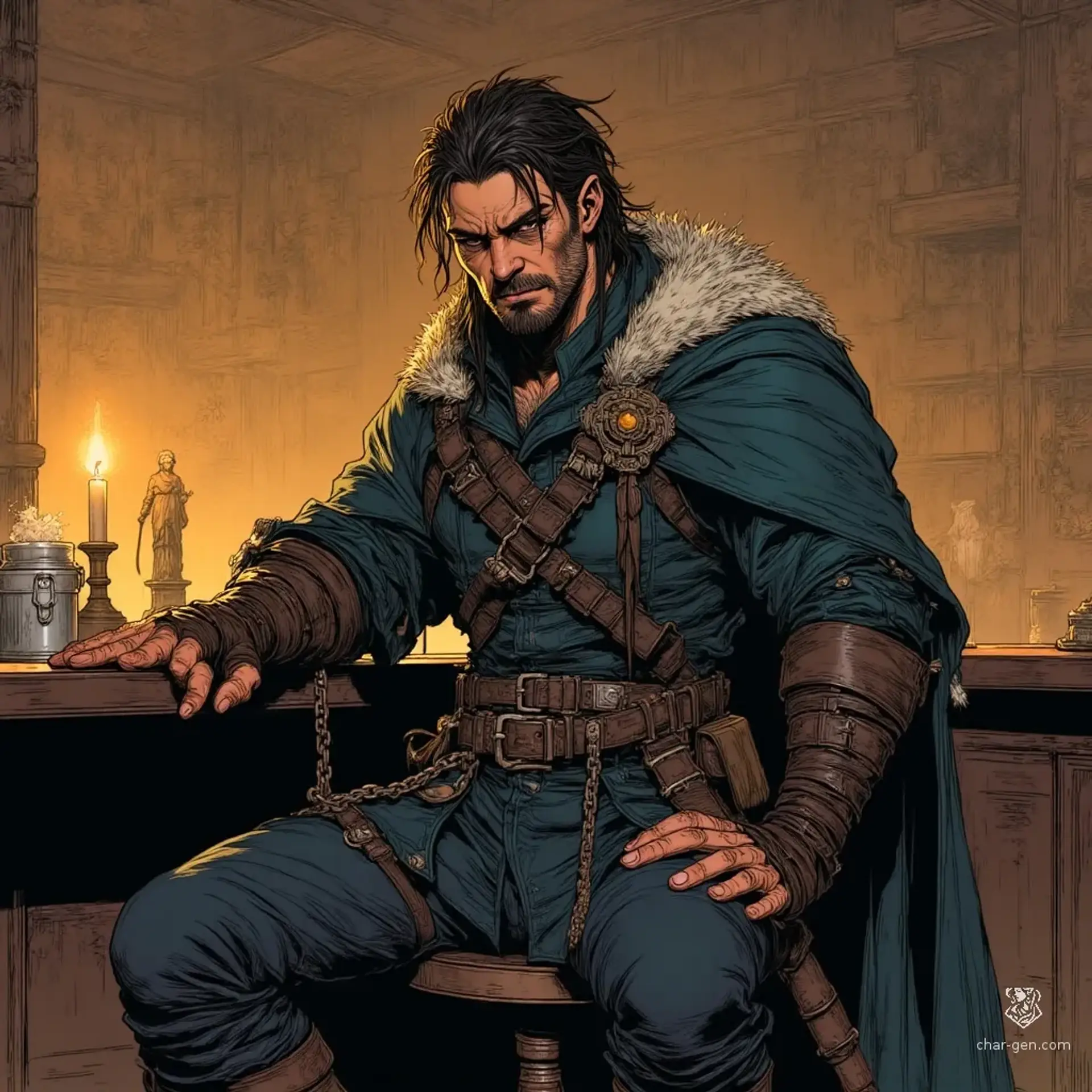 Enno Perm'Tors - AI-generated fantasy NPC