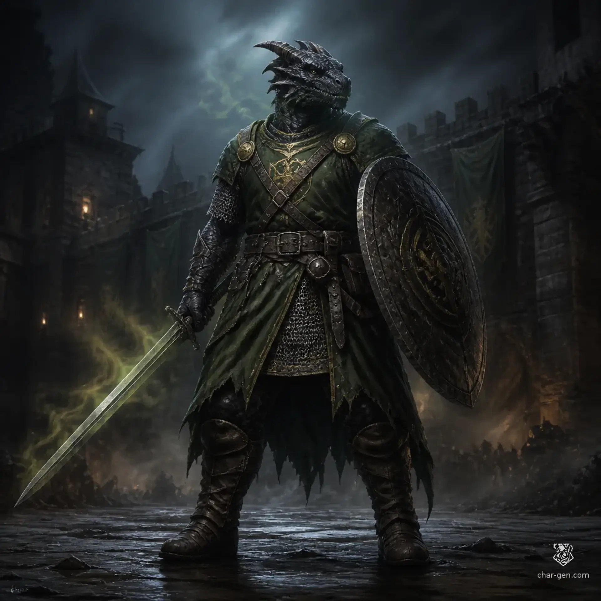 Talvorax Giltronkiil - AI-generated fantasy Character