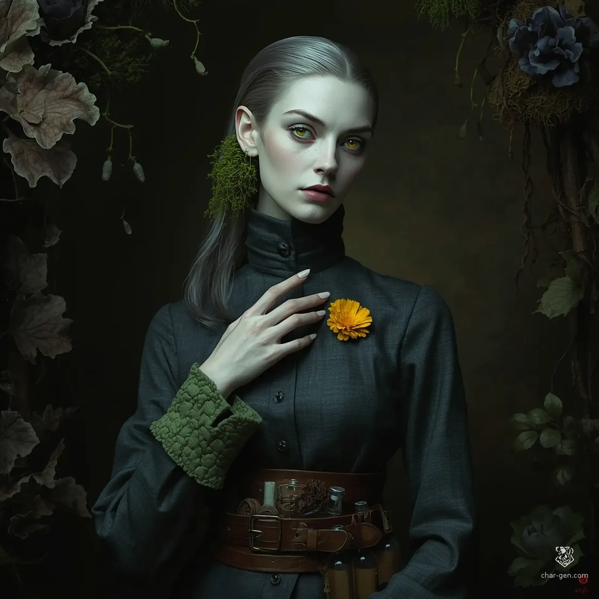Mycelia Vane - AI-generated fantasy NPC