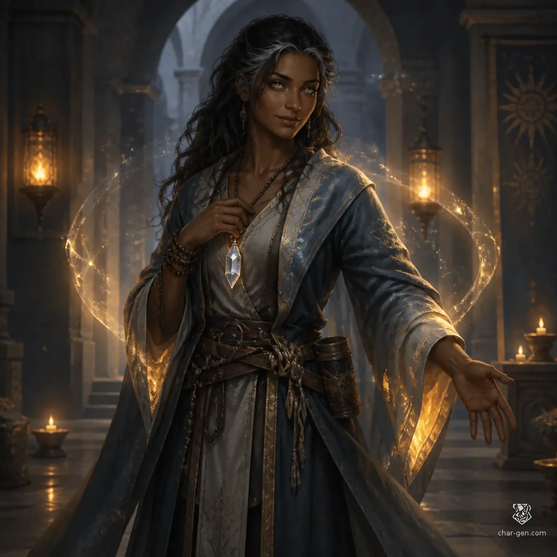 Seshra Vey - AI-generated fantasy Character