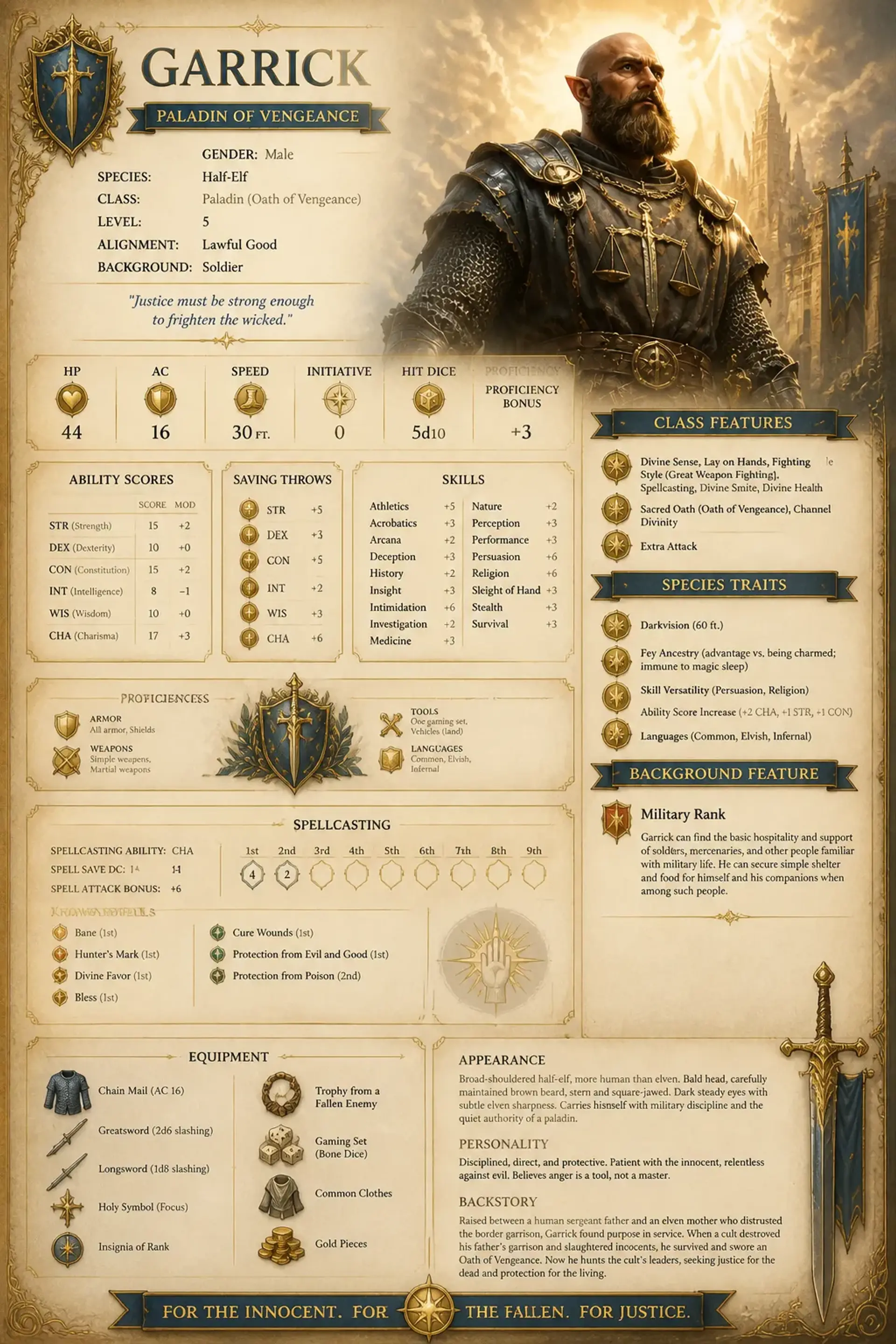 Character Sheet
