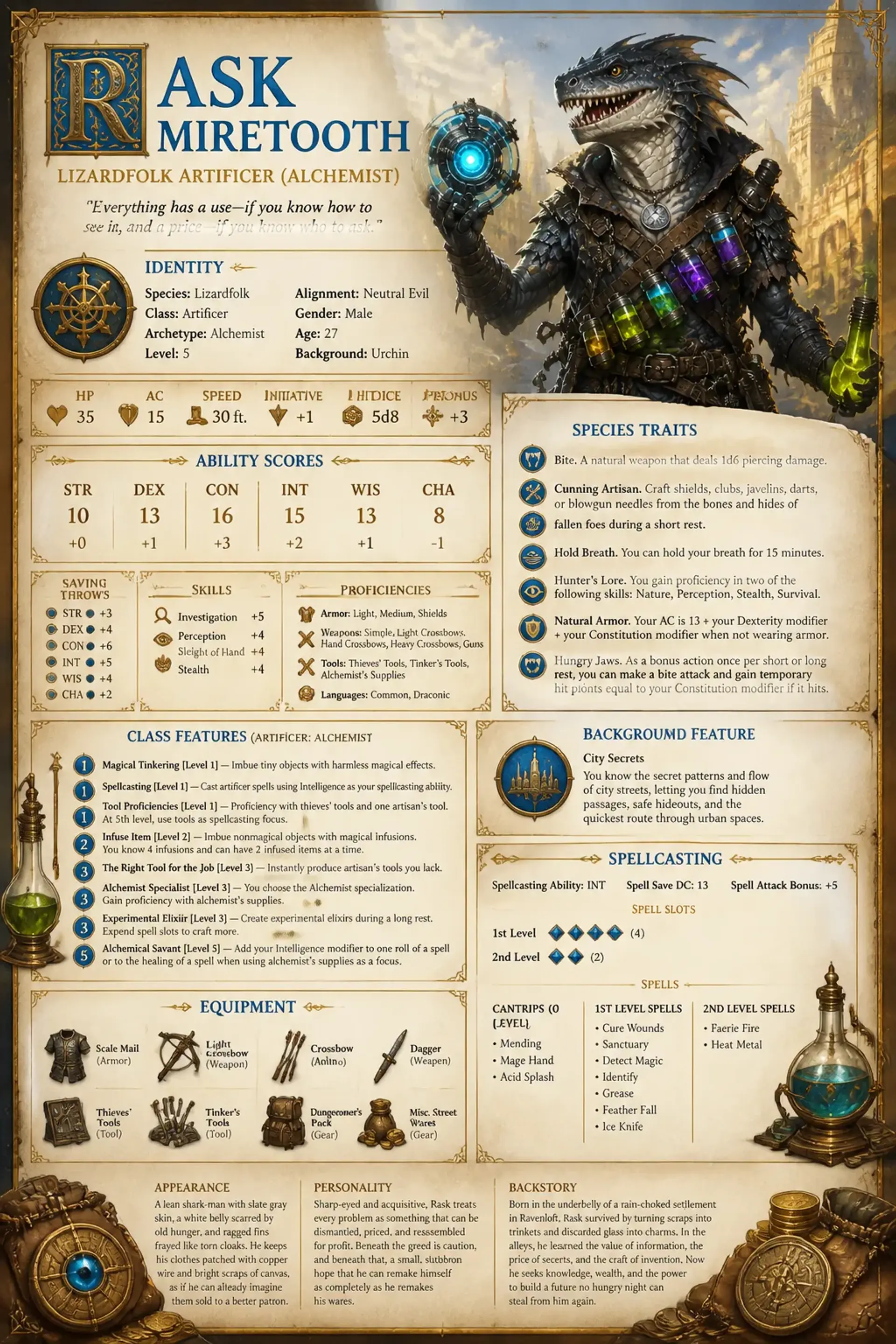 Character Sheet