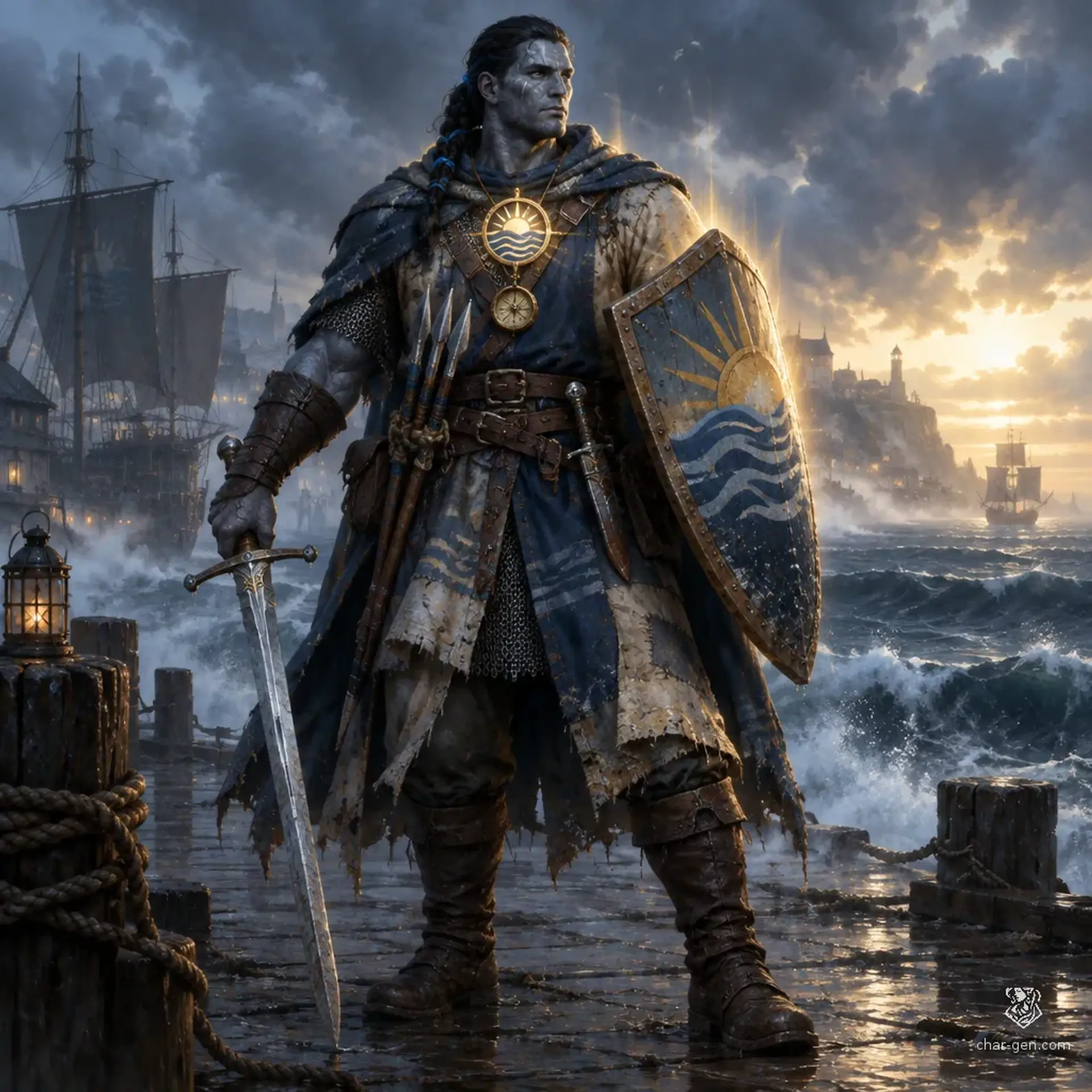 Kozma Orvany - AI-generated fantasy Character