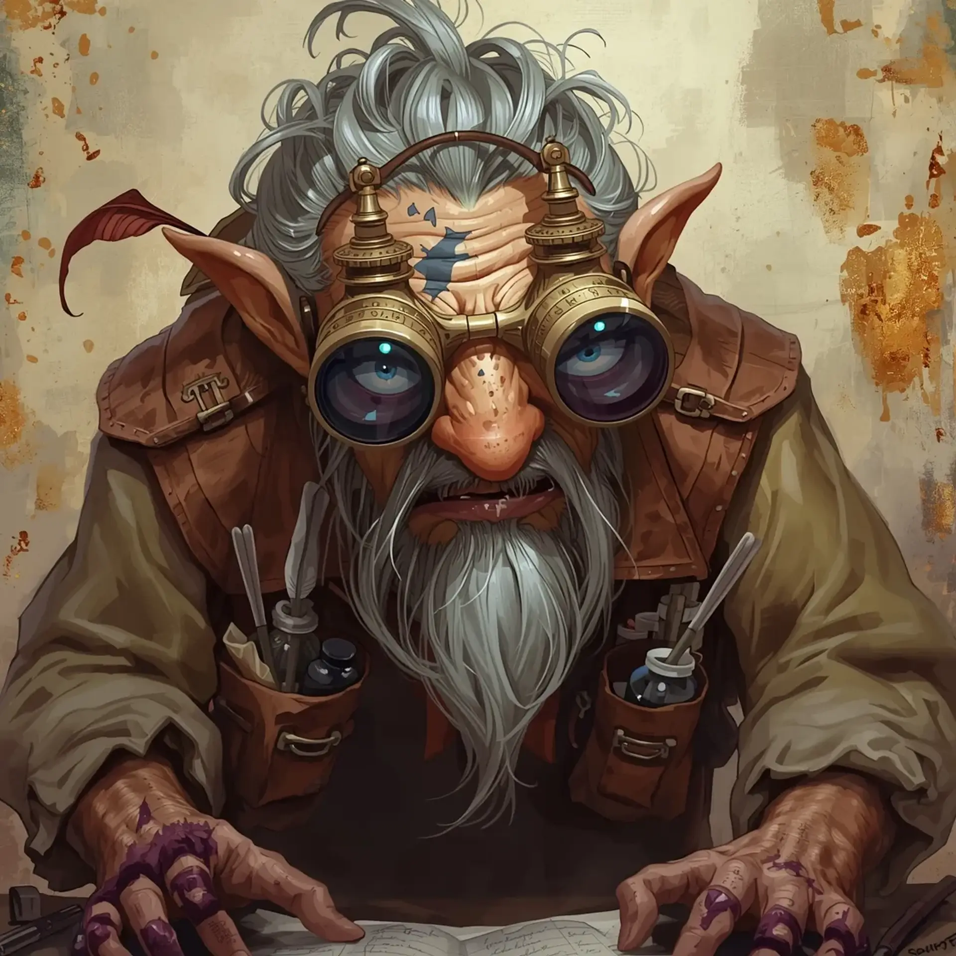 Professor Pervigil Pymm - AI-generated fantasy NPC