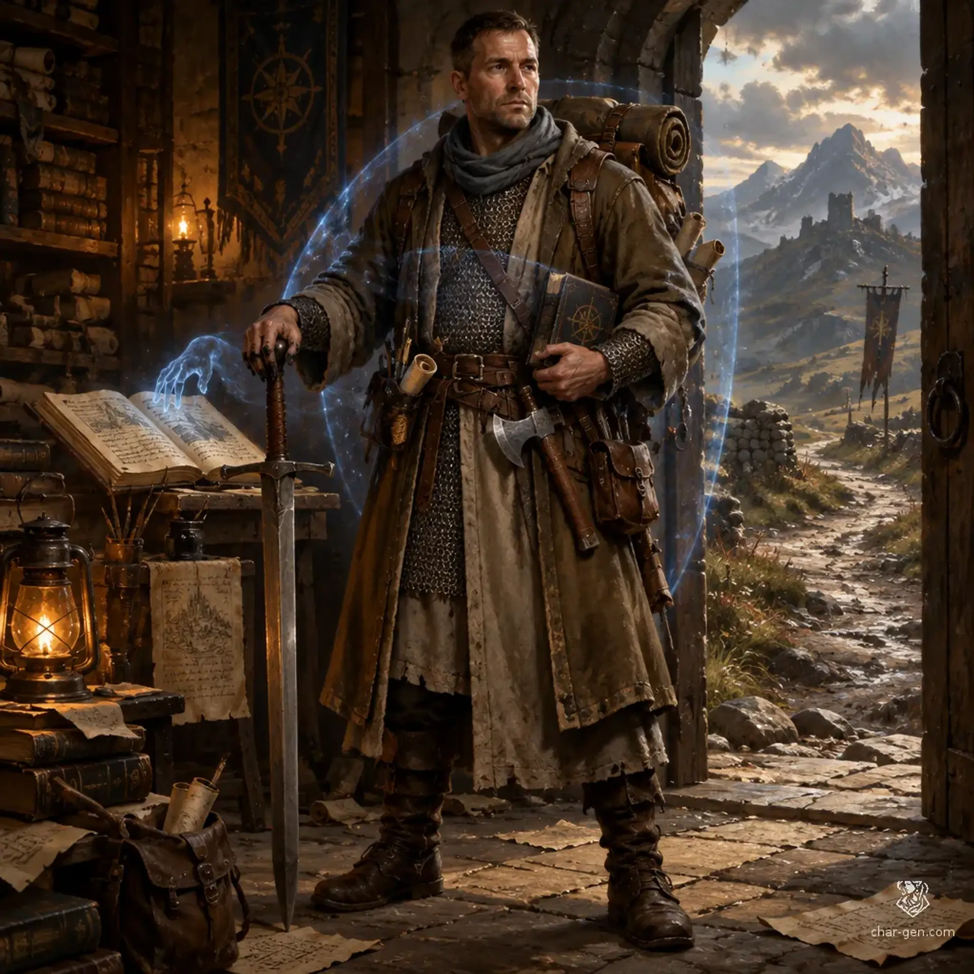 Frank - AI-generated fantasy Character