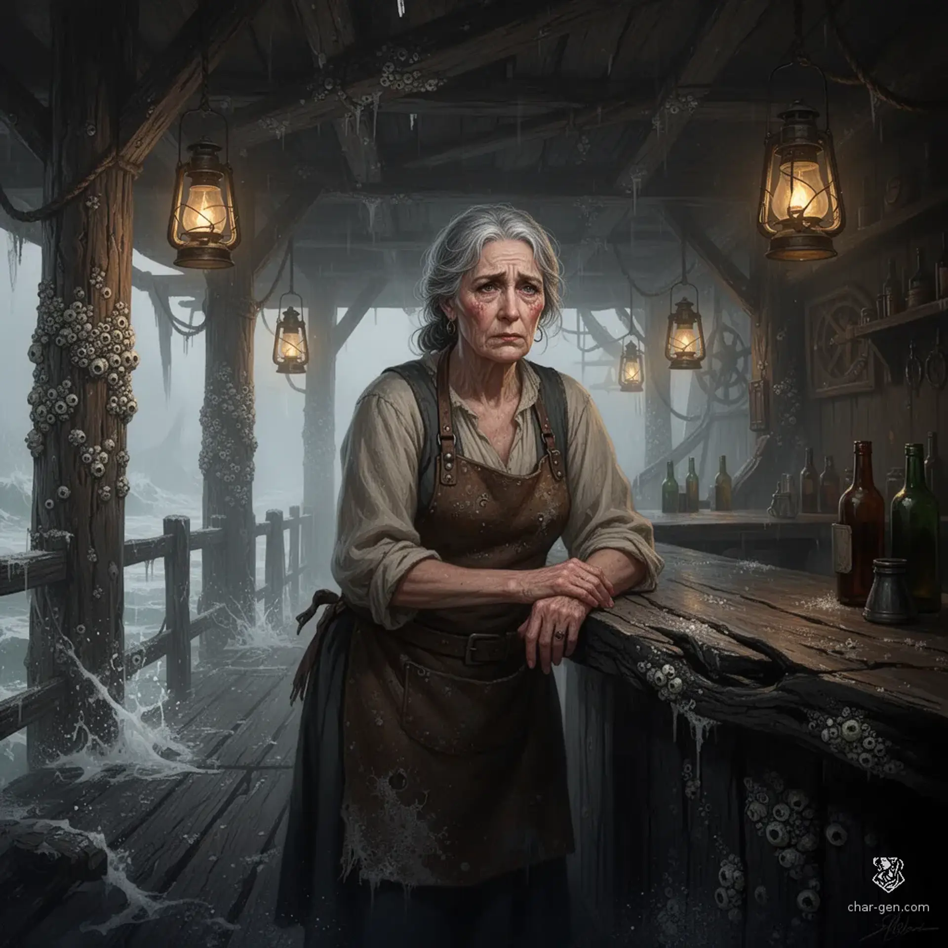 The Sighing Bilge - AI-generated fantasy Tavern