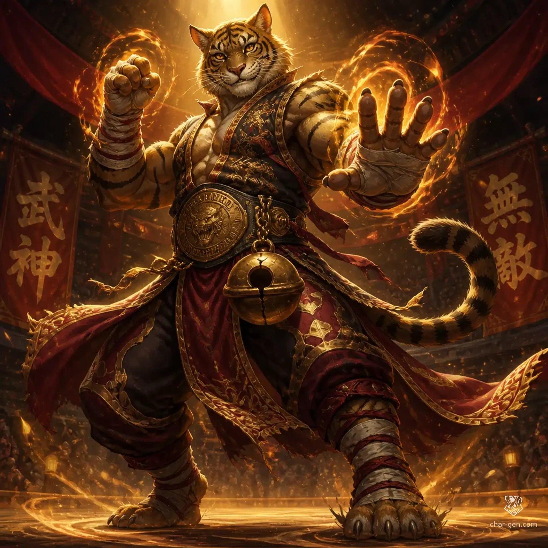 Mac "The Big Cat" Action - AI-generated fantasy Character