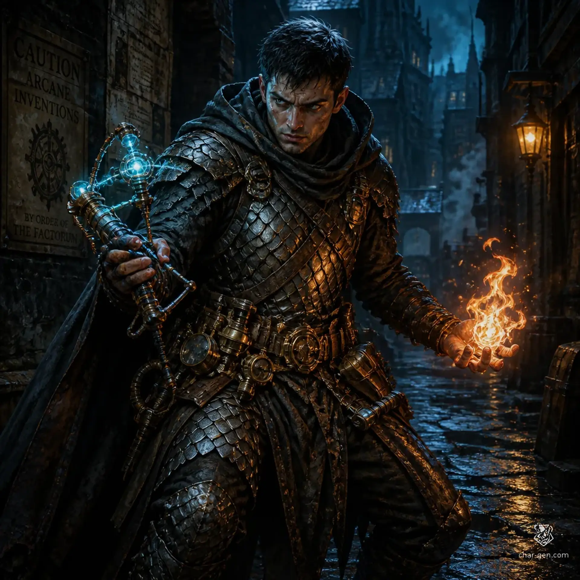 Silas Vane - AI-generated fantasy Character