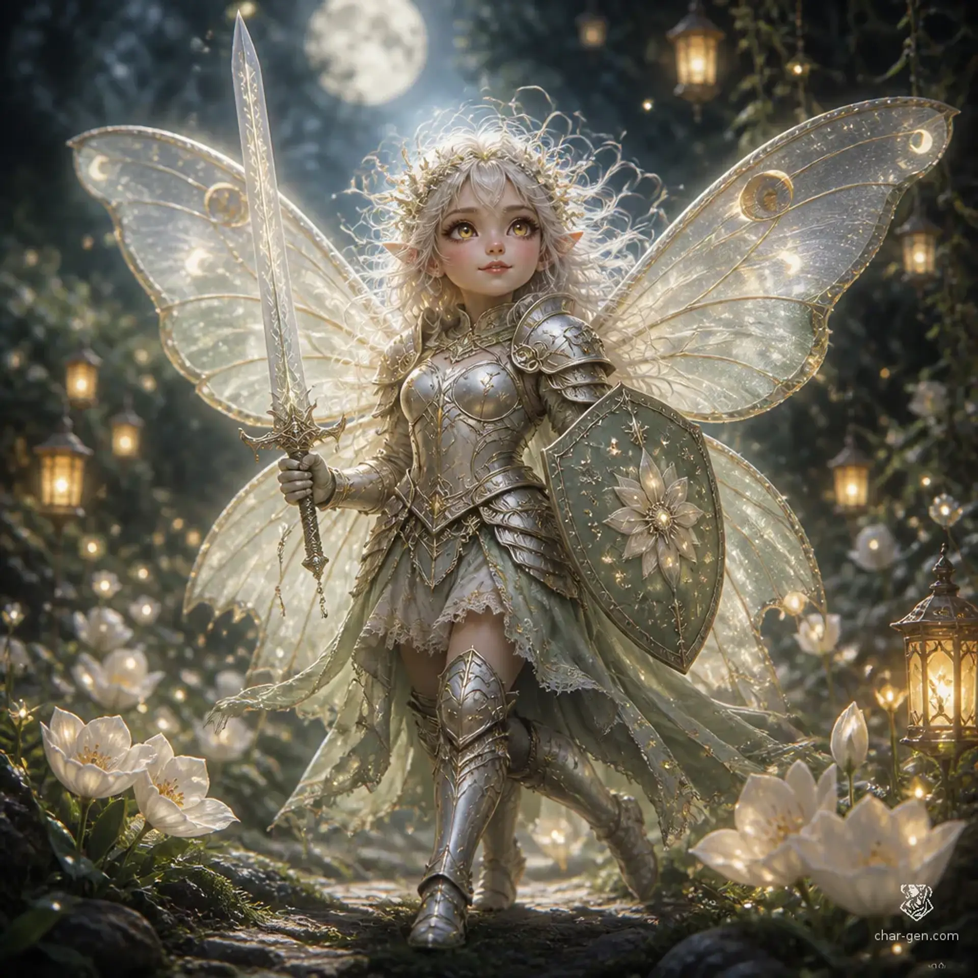 Lunette Thistledown - AI-generated fantasy Character