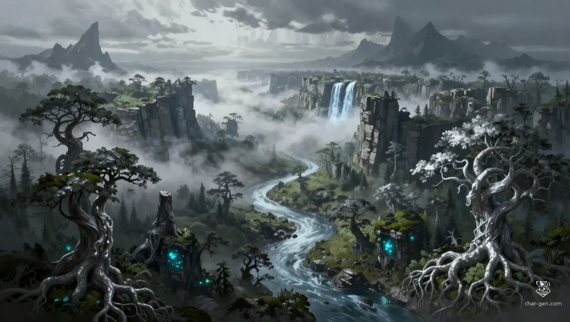 Greywood - AI-generated fantasy Region