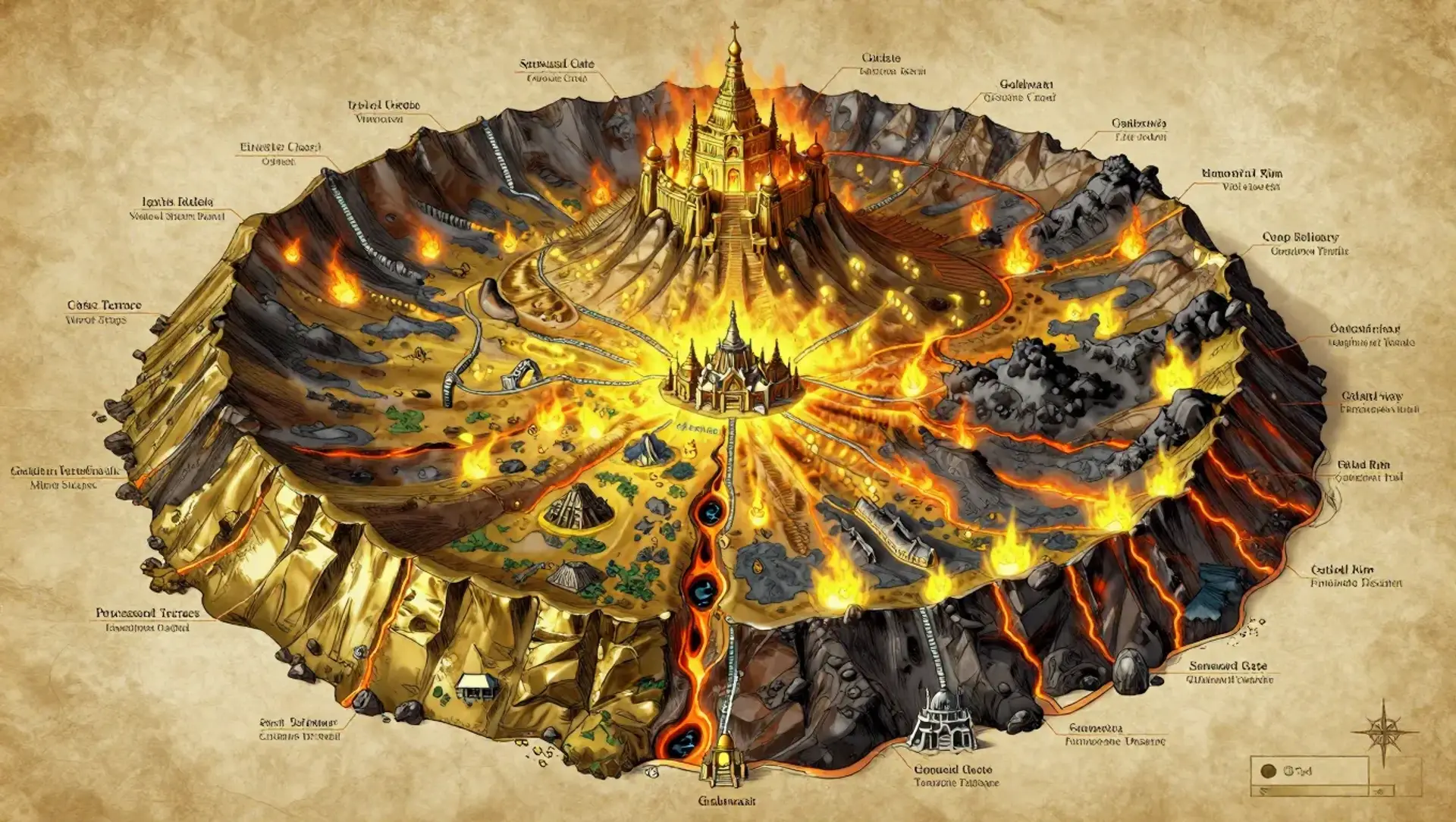 House Cleth-Aurix:  The Sunlit Caldera and High Citadel