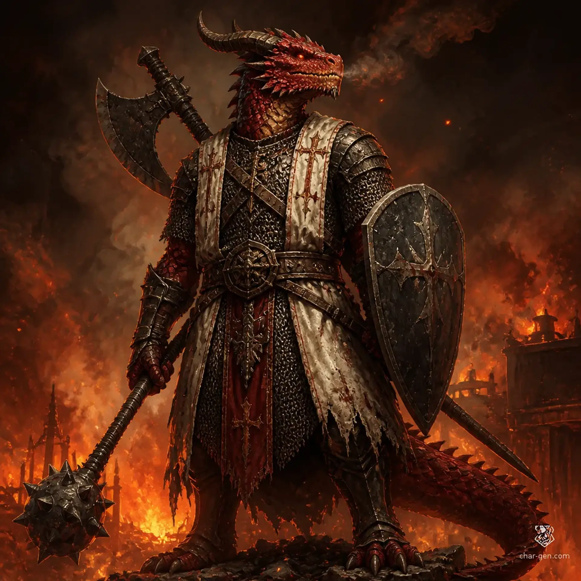 Ignis Vash - AI-generated fantasy Character