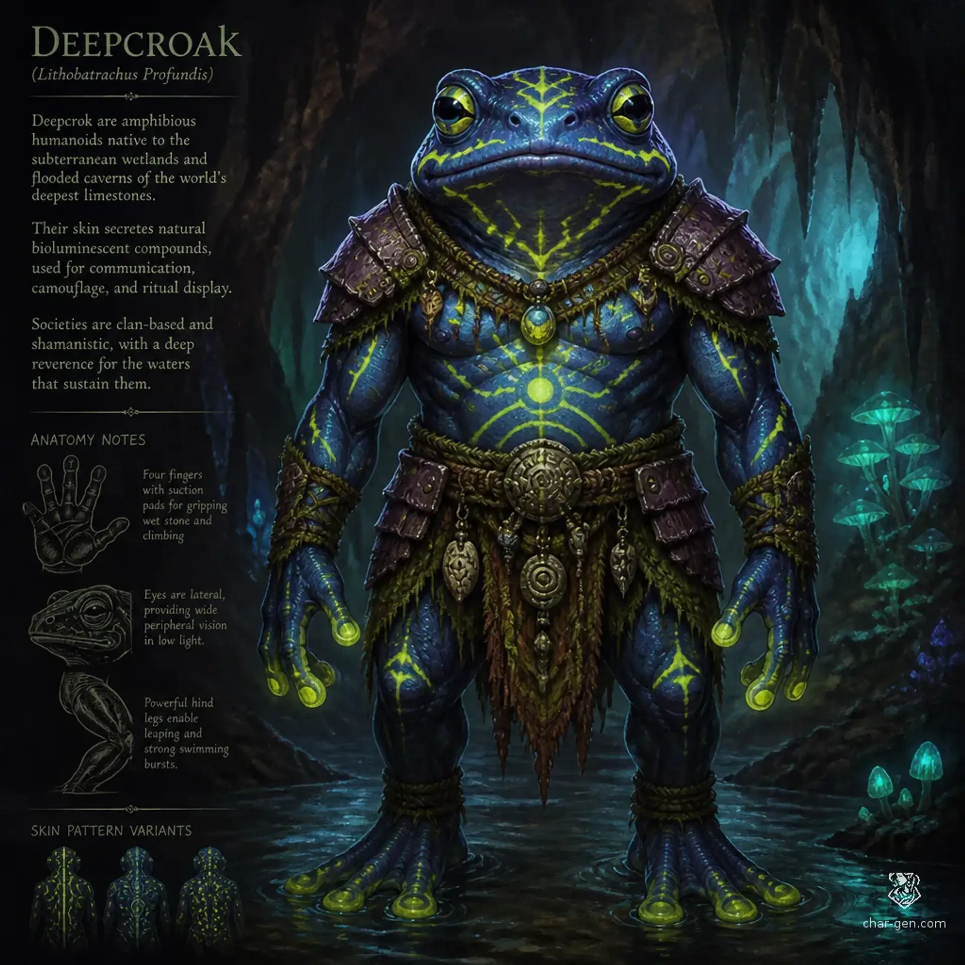 Deepcroak - AI-generated fantasy Species