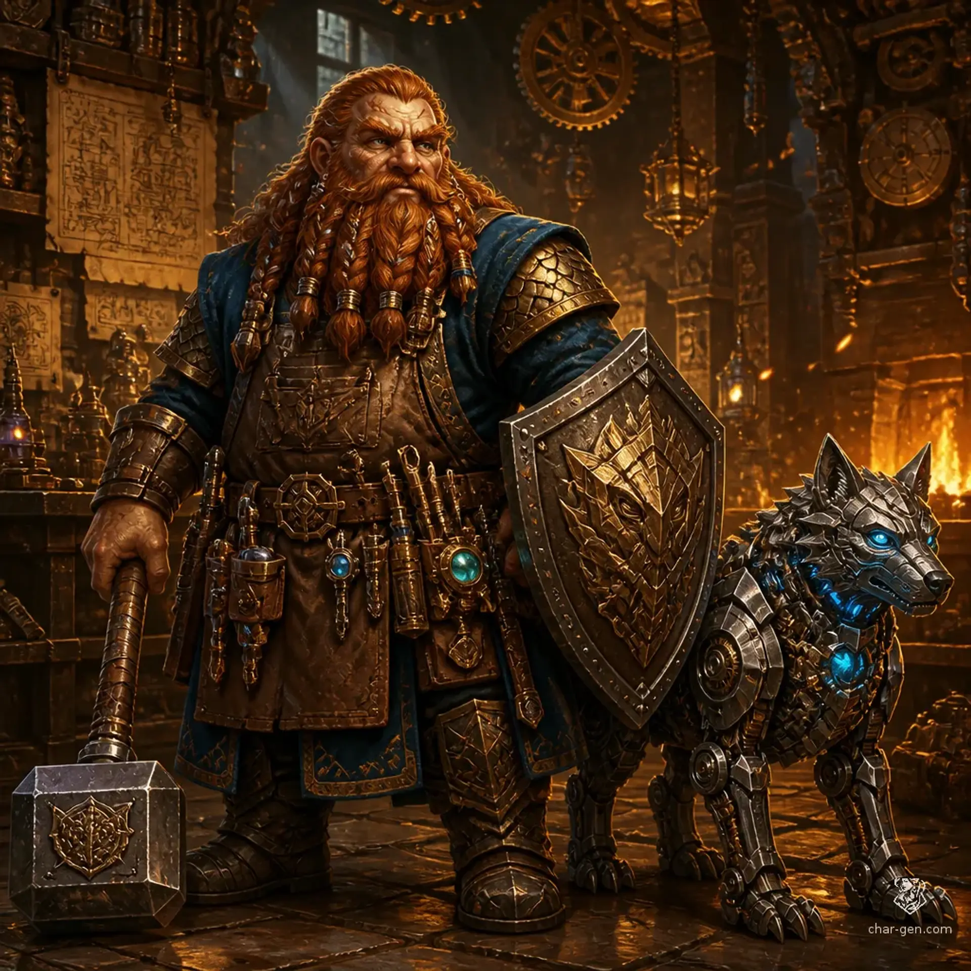 Sparky Flint - AI-generated fantasy Character