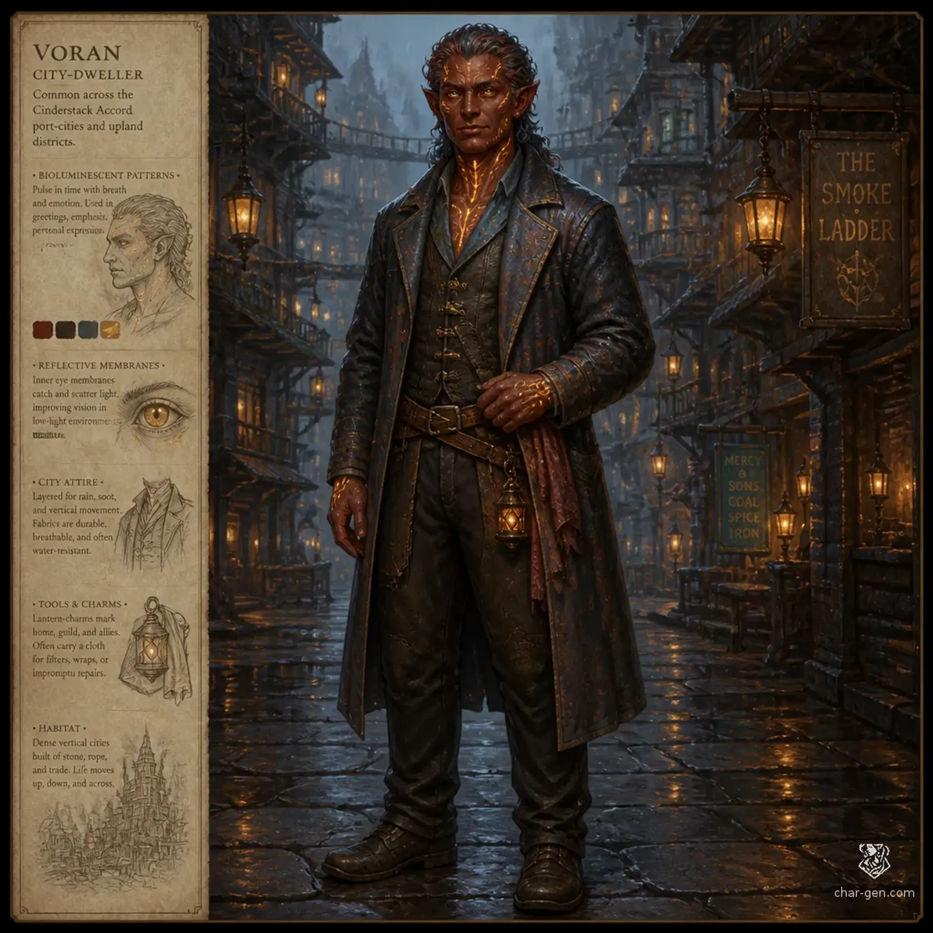 Lanternvein - AI-generated fantasy Species
