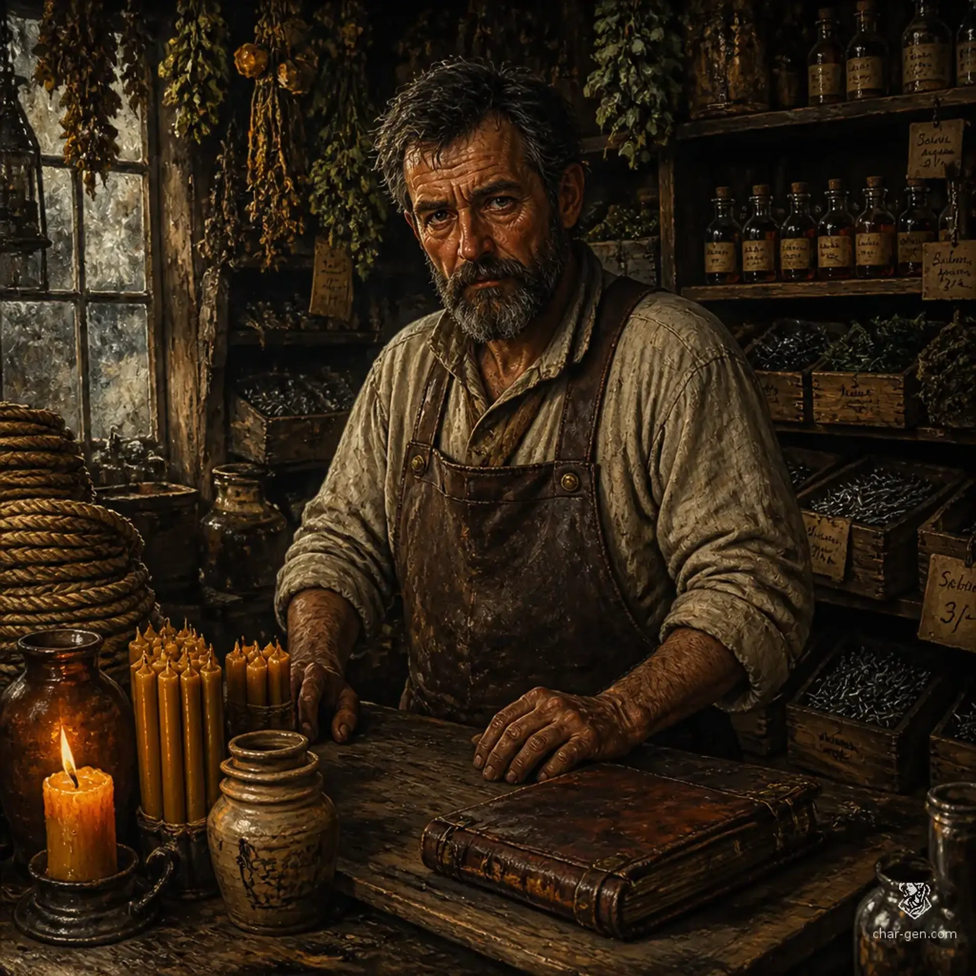 The Tallying Shelf - AI-generated fantasy Shop