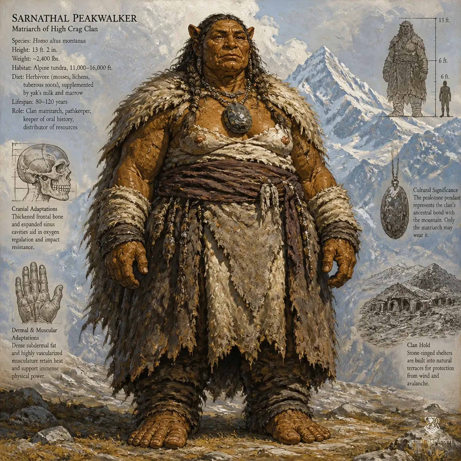 Megalithen - AI-generated fantasy Species