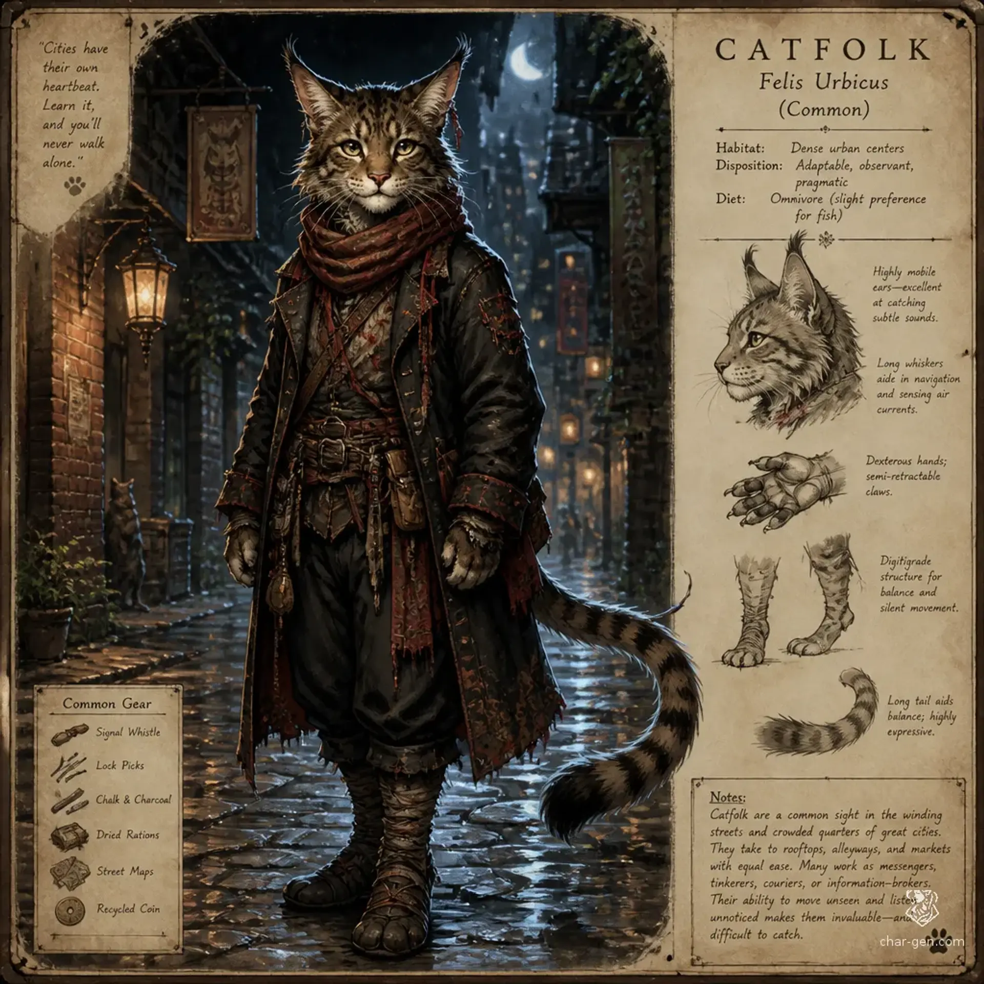 Curbtailers - AI-generated fantasy Species