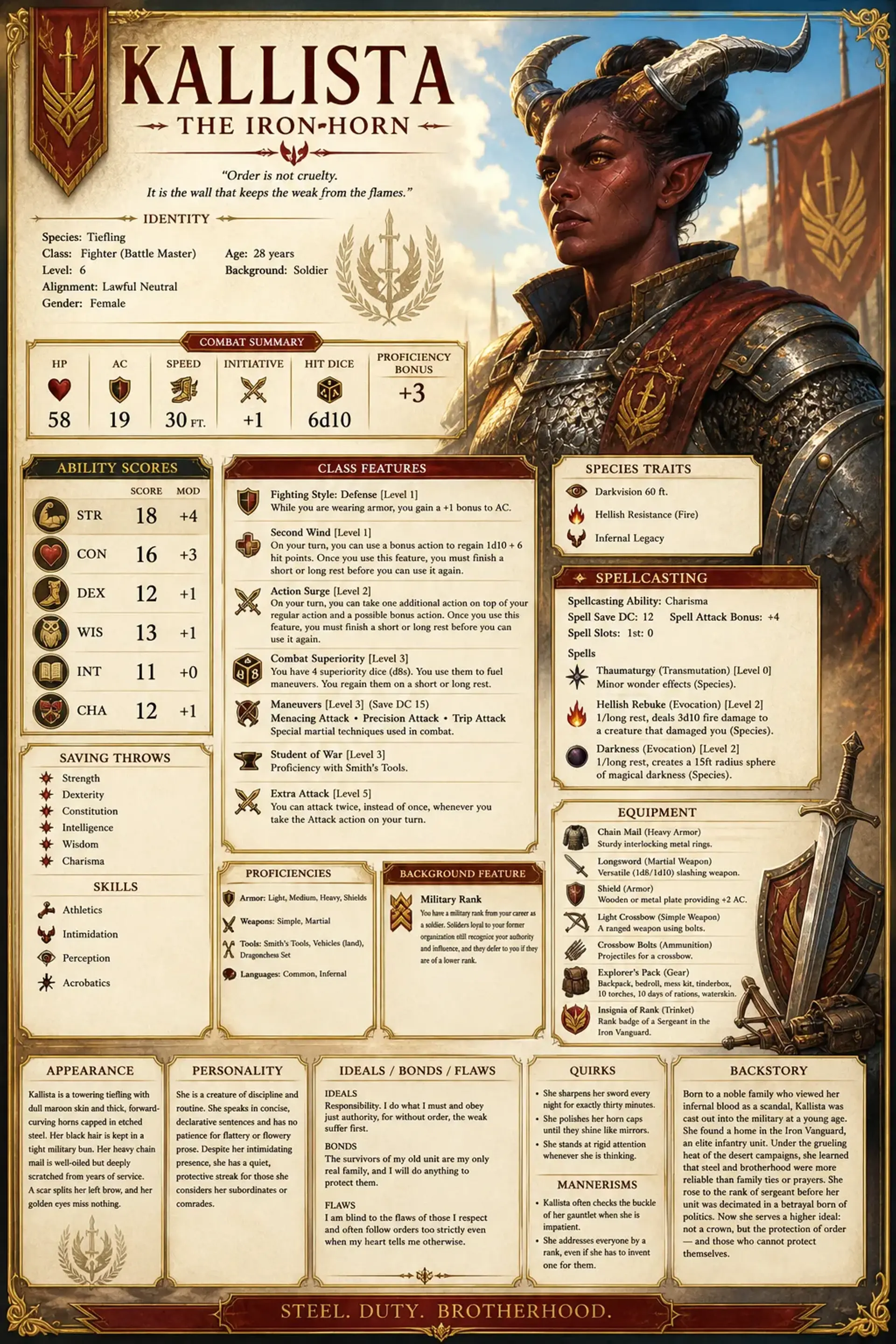 Character Sheet