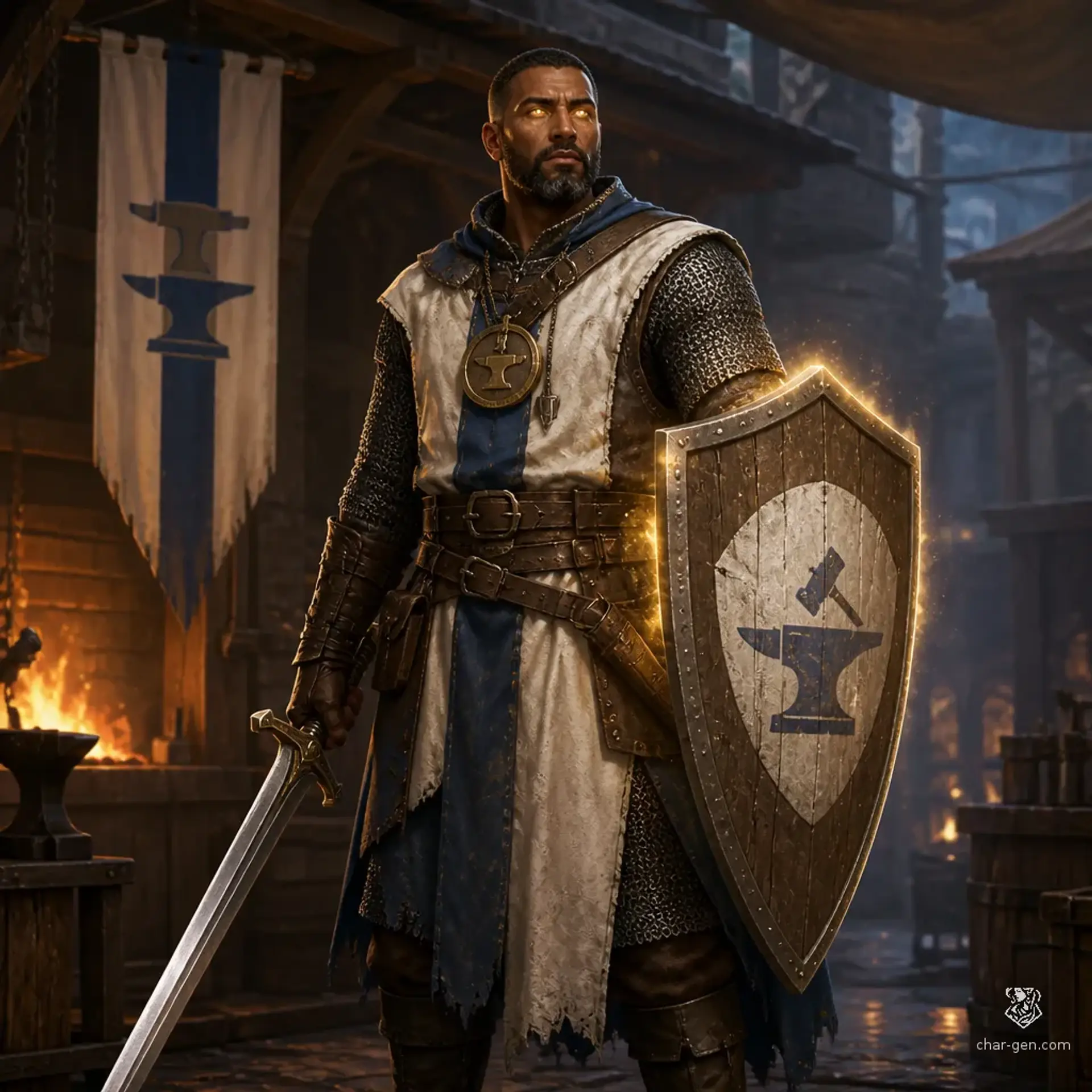 Rafiq Ben Yusef - AI-generated fantasy Character