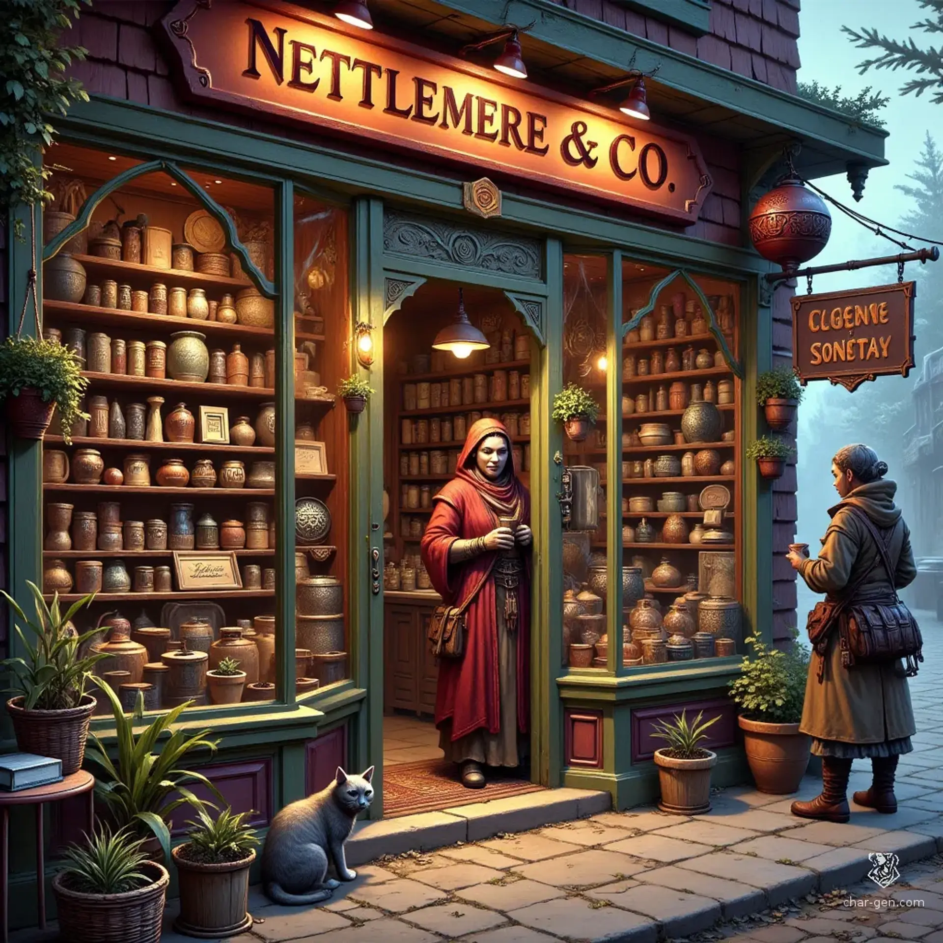 Nettlemere & Co. General Goods - AI-generated fantasy Shop