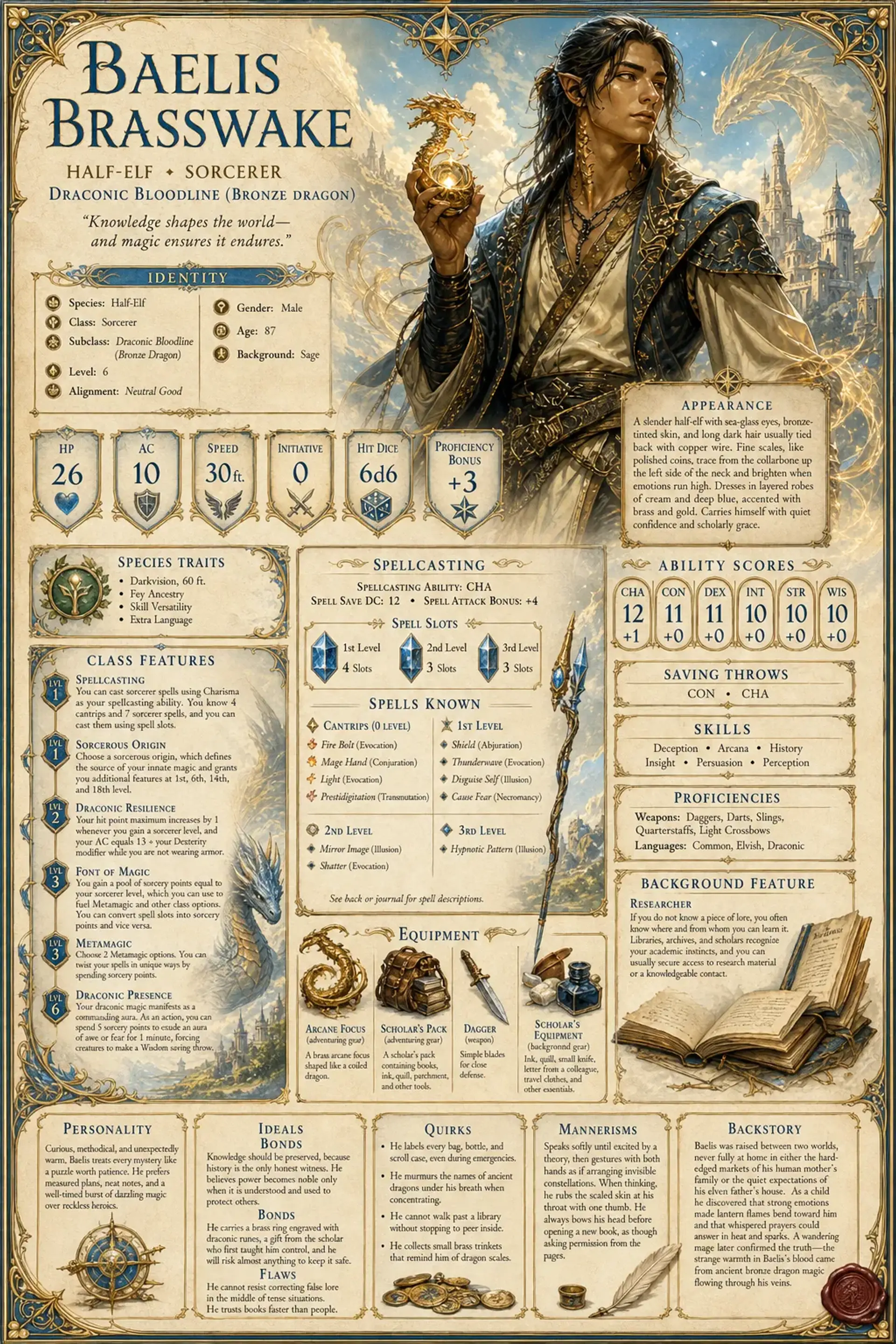 Character Sheet