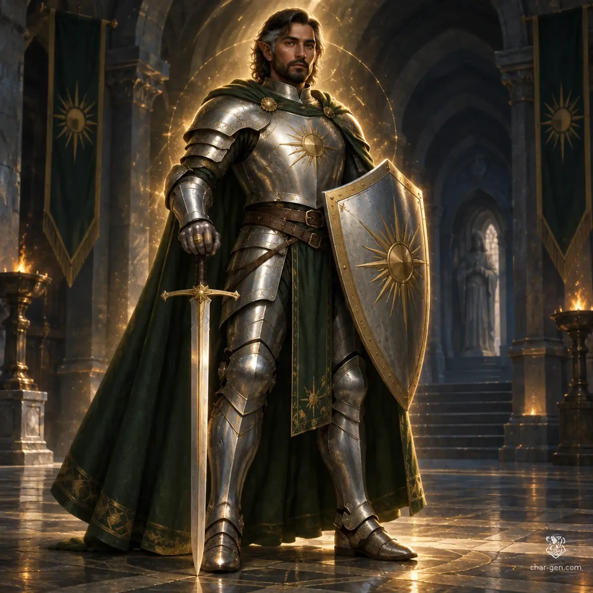 Gawain - AI-generated fantasy Character