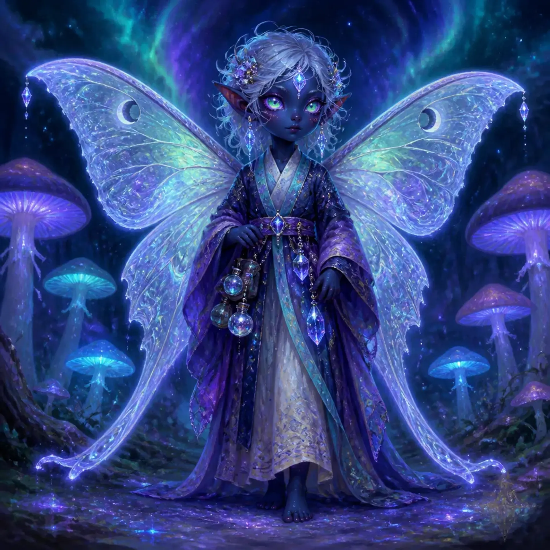 Auroran Stargnome - AI-generated fantasy Species