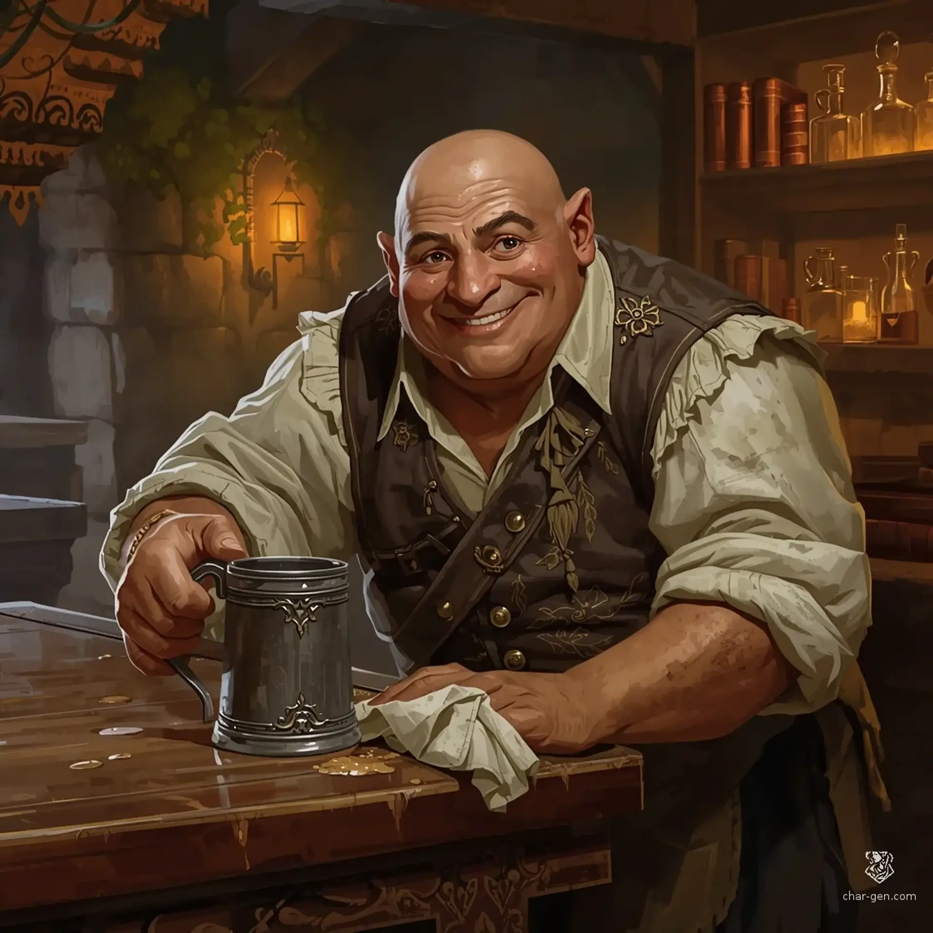 The Amber Hearth - AI-generated fantasy Tavern