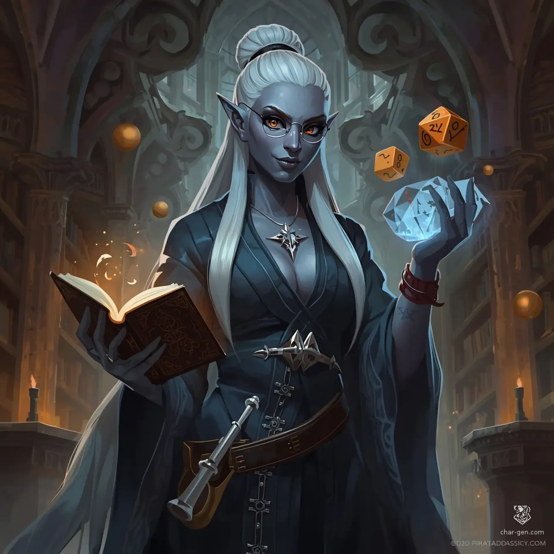 Tri’chath - AI-generated fantasy Character