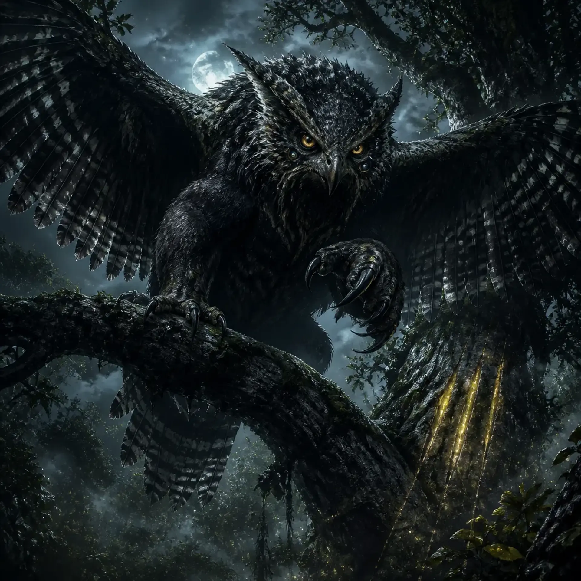 Nachtfeder - AI-generated fantasy Monster