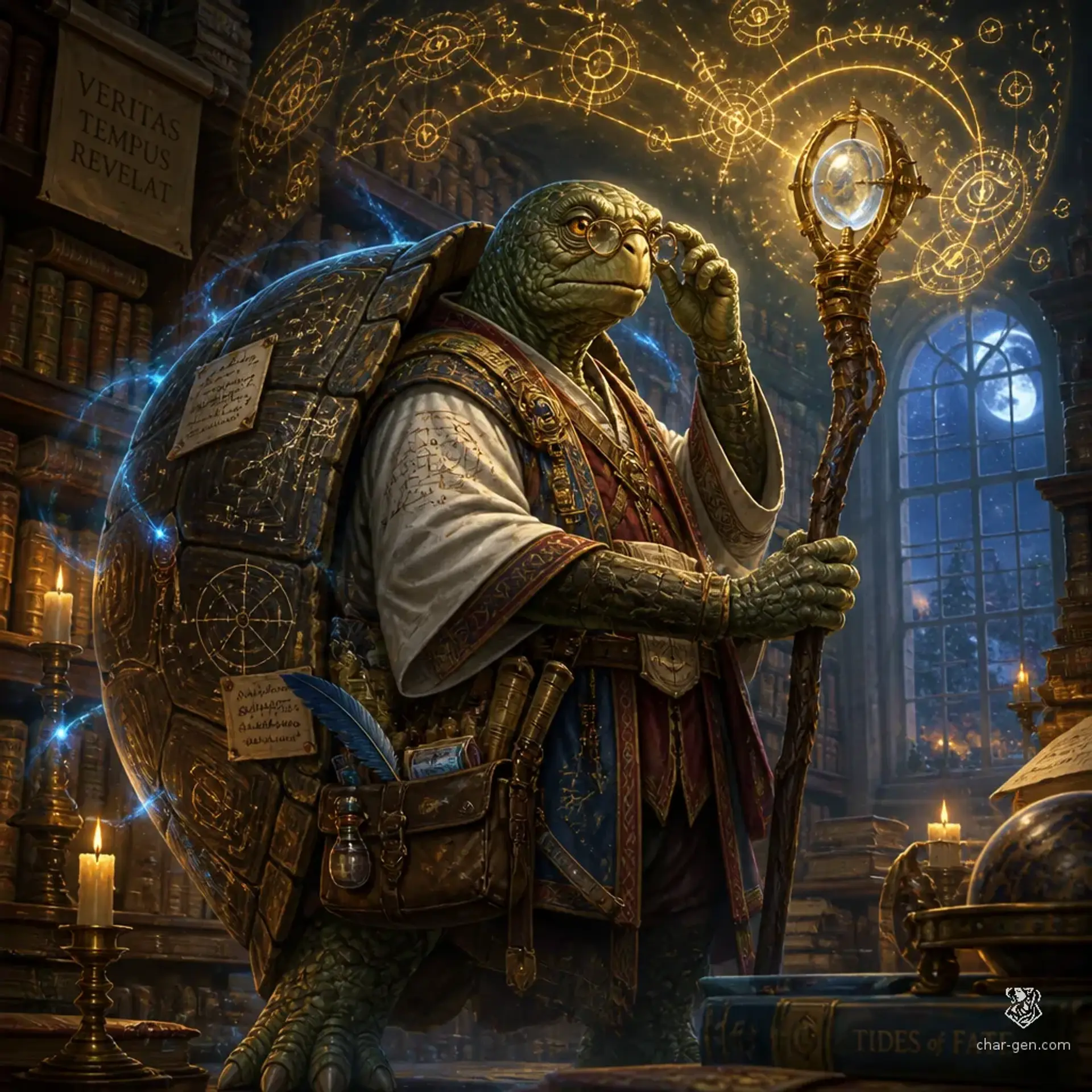 Professor Magnus Mosrug - AI-generated fantasy Character