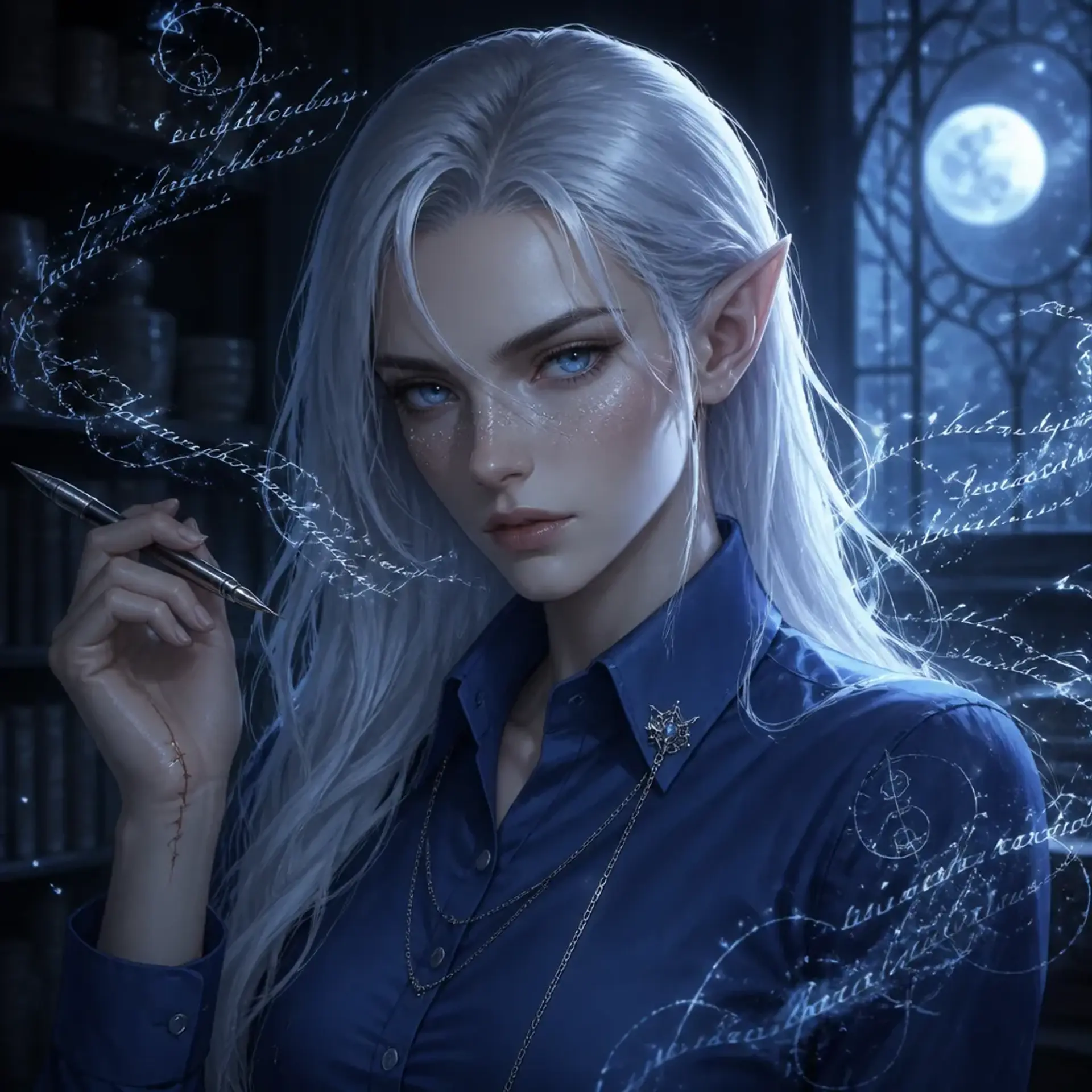 Lysandra Vael - AI-generated fantasy NPC