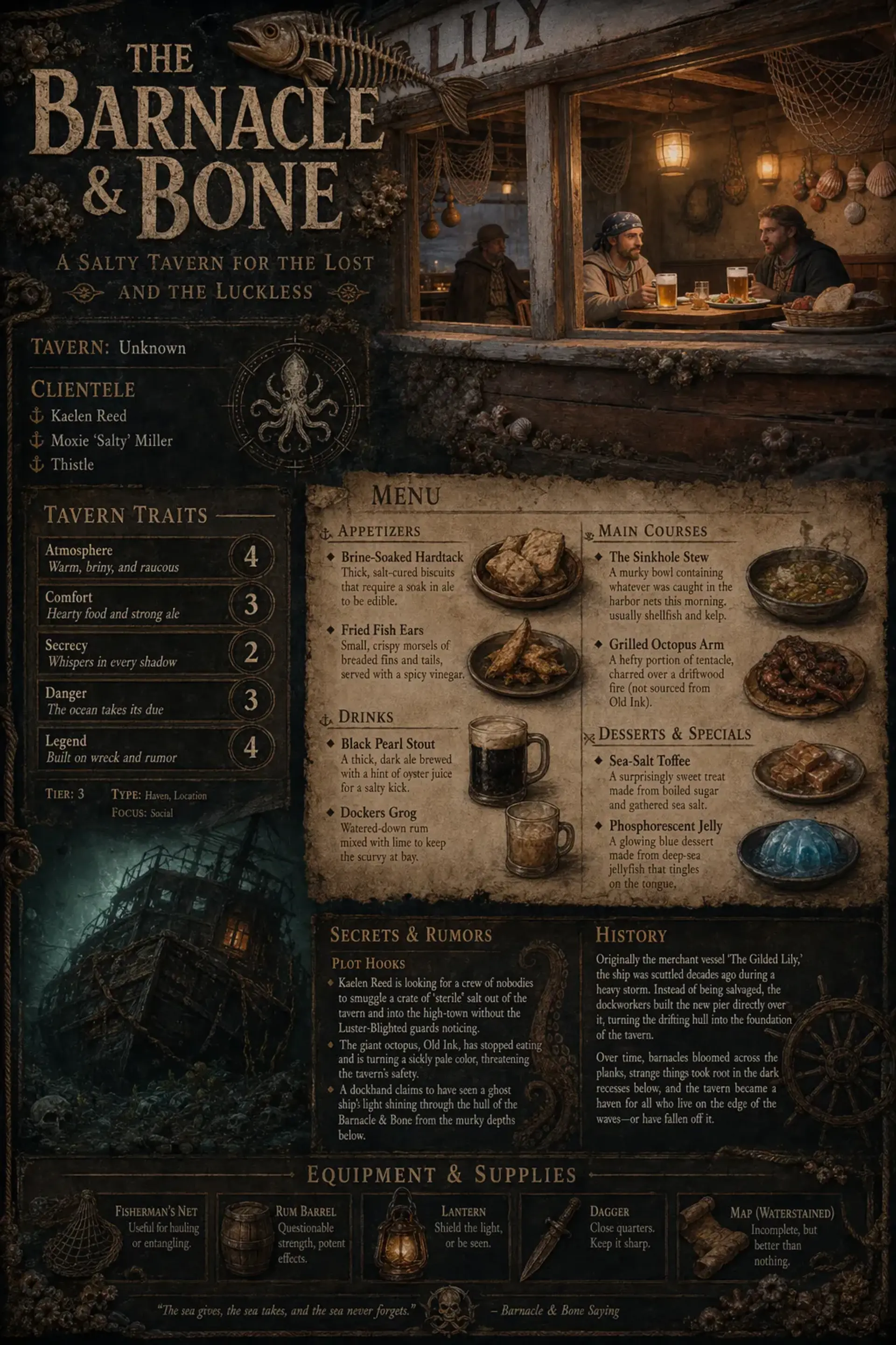 Tavern Sheet