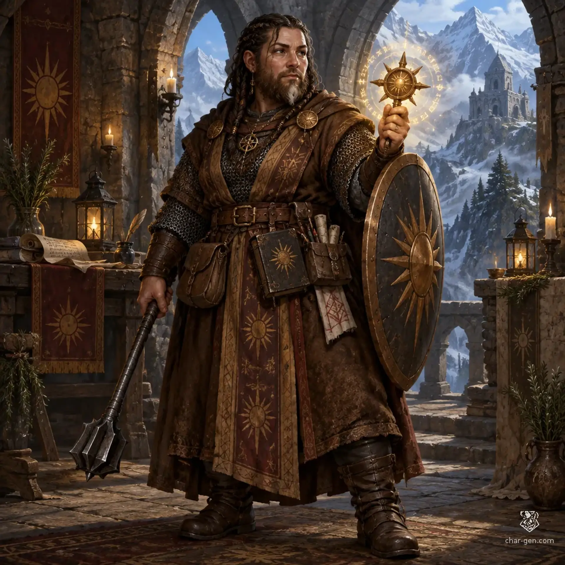 Brynna Coalvein - AI-generated fantasy Character