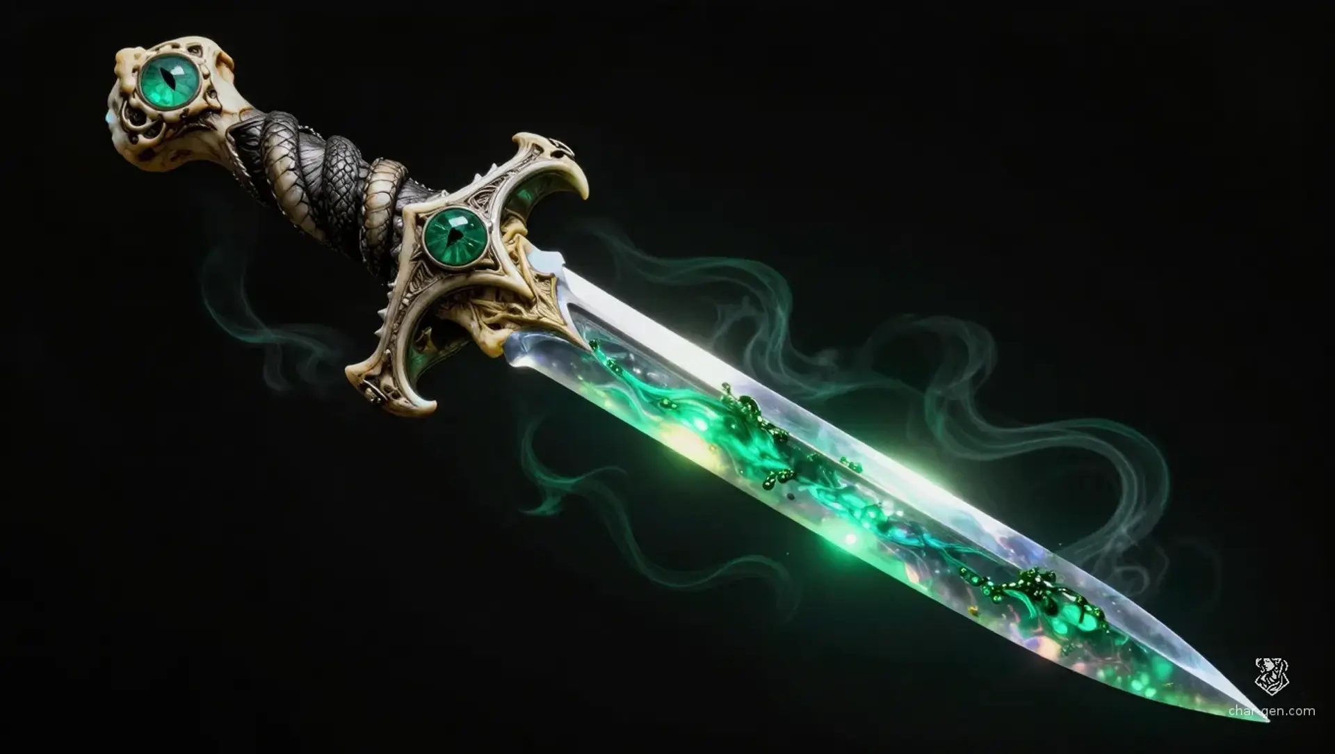 Sibilant Edge of the Great Ascendant - AI-generated fantasy Magic Item